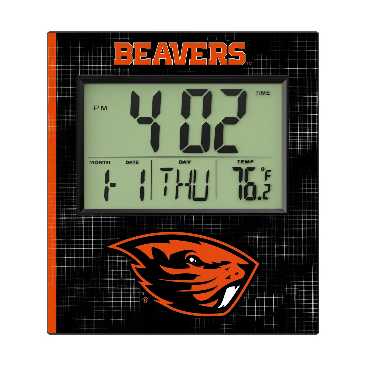 Oregon State University Beavers Hatch Wall Clock
