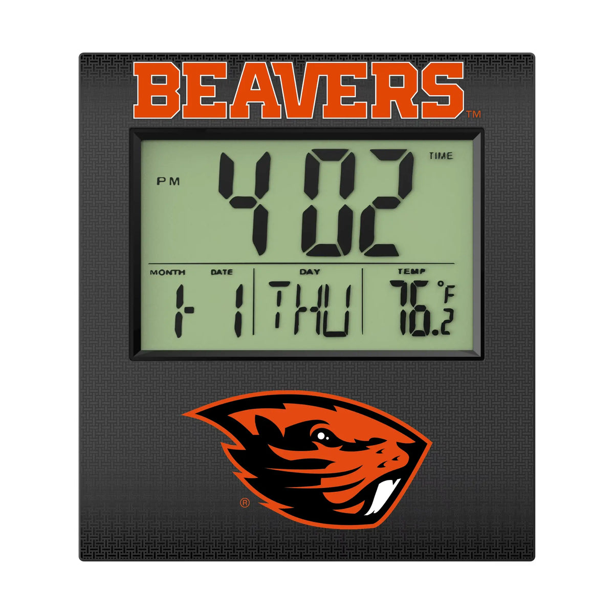 Oregon State University Beavers Linen Wall Clock