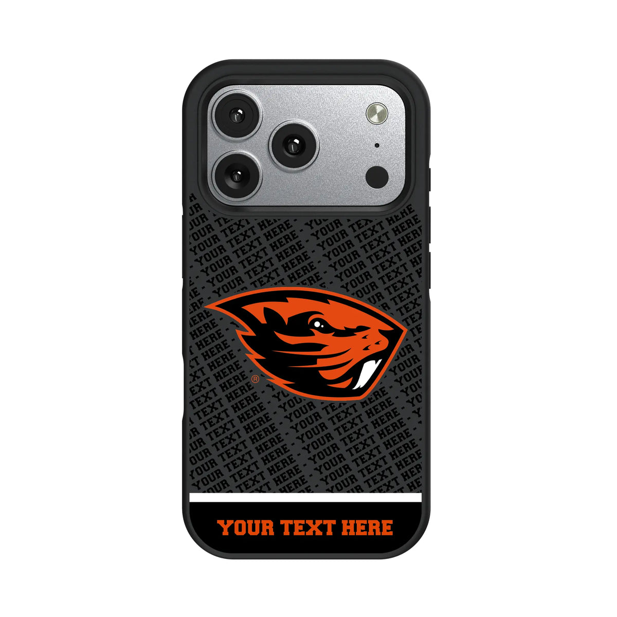 Oregon State University Beavers Personalized EndZone Plus iPhone Bump Phone Case for Apple iPhone#Device_iPhone 17 Pro