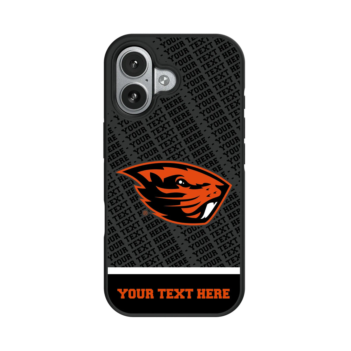 Oregon State University Beavers Personalized EndZone Plus iPhone Bump Phone Case for Apple iPhone#Device_iPhone 17