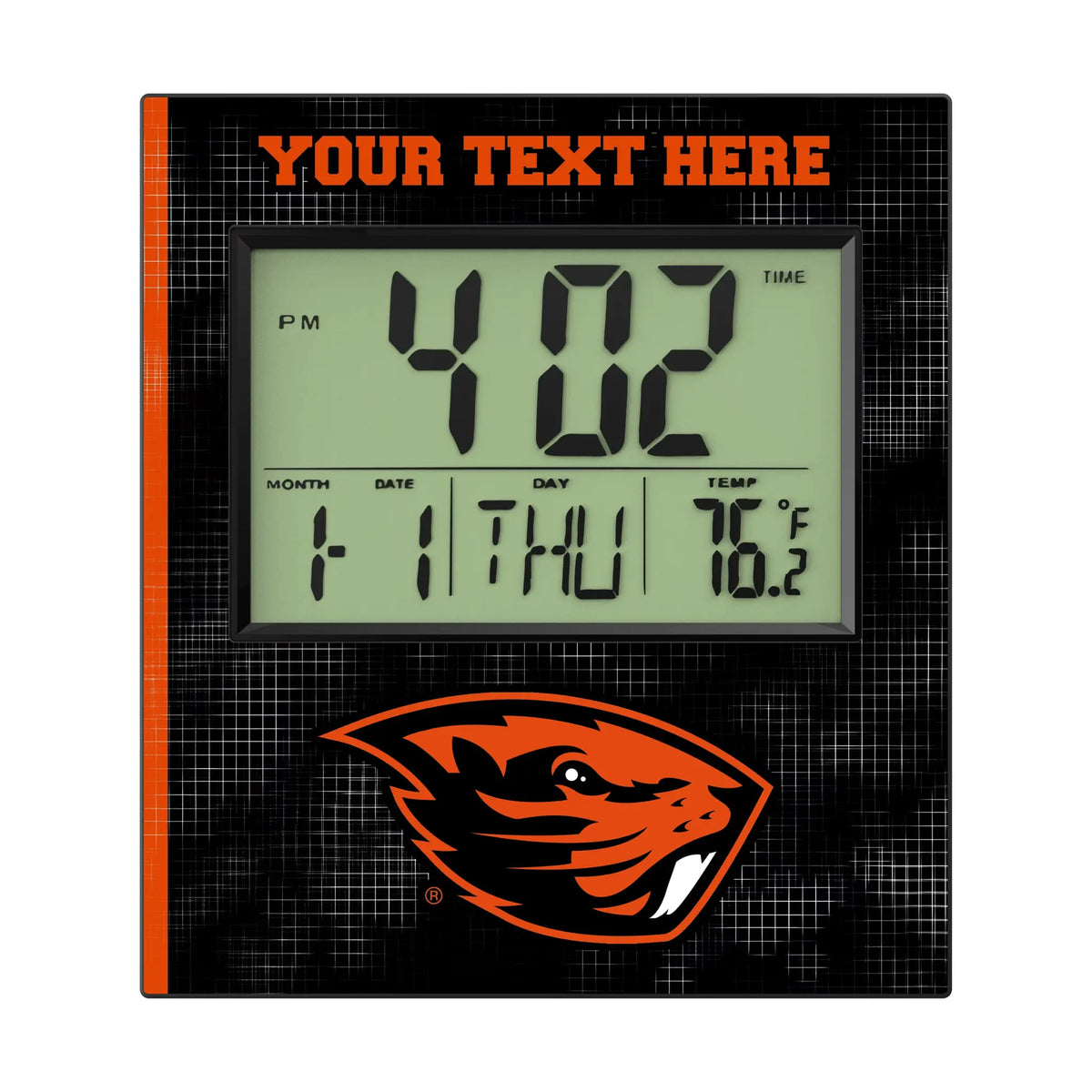 Oregon State University Beavers Personalized Hatch Wall Clock
