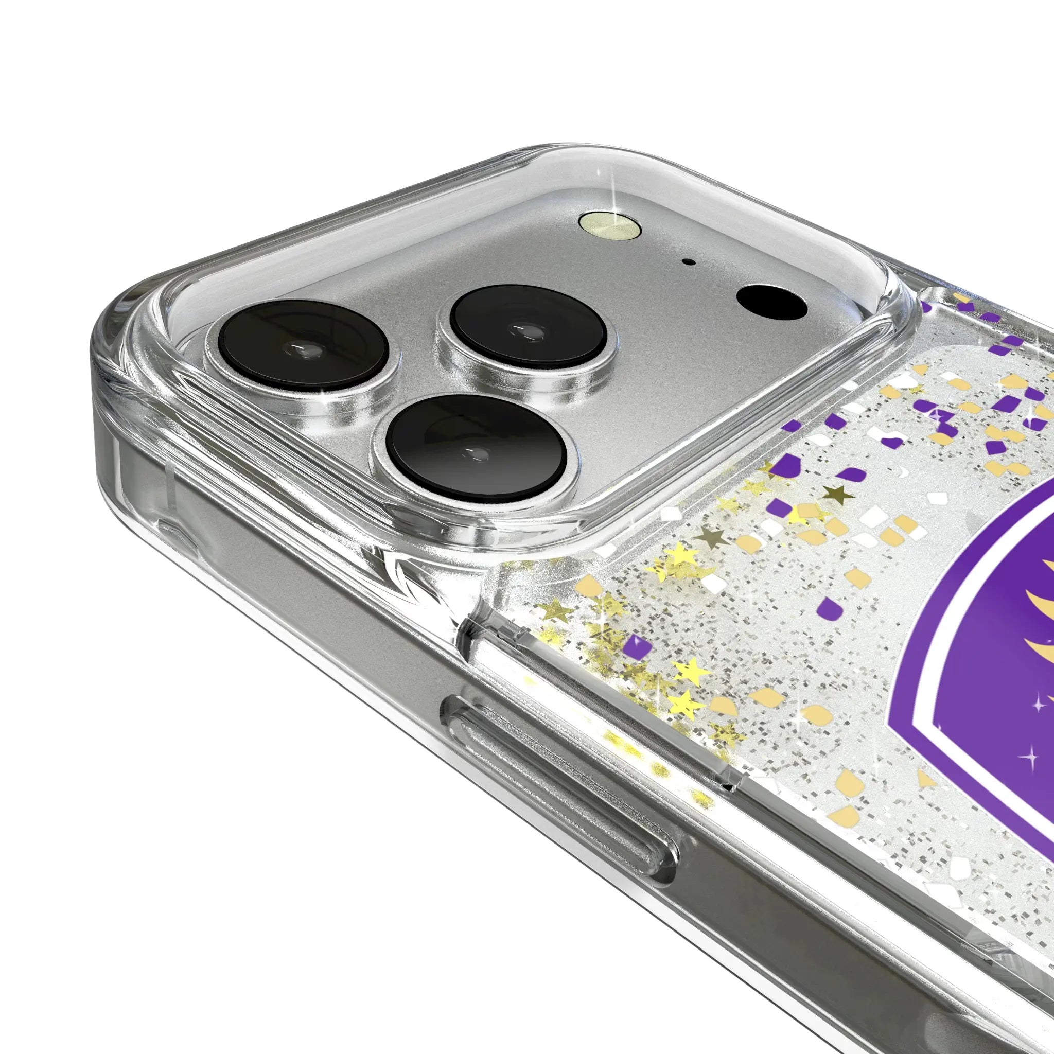 Orlando City Soccer Club Confetti iPhone Glitter Phone Case for Apple iPhone - Detail