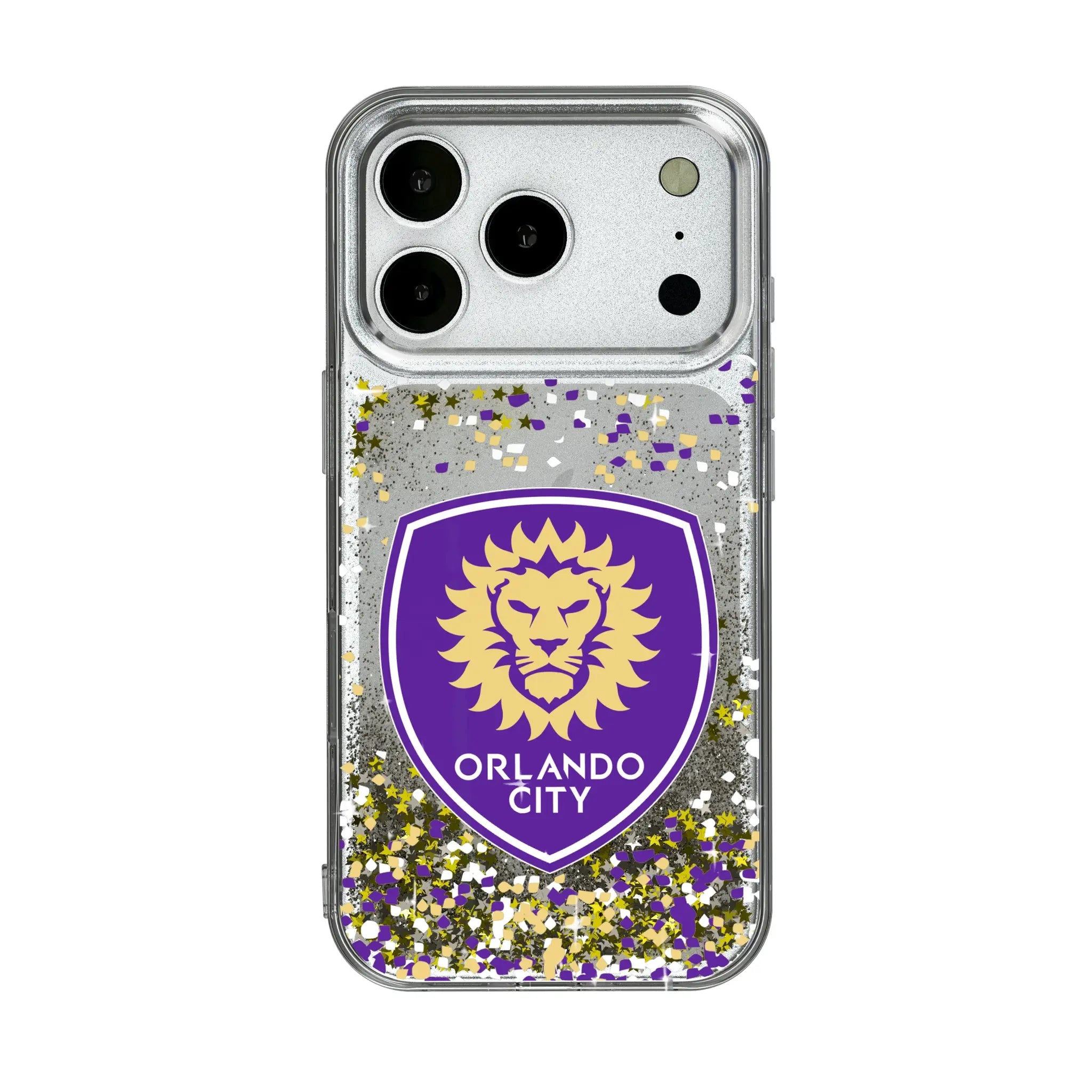 Orlando City Soccer Club Confetti iPhone Glitter Phone Case for Apple iPhone