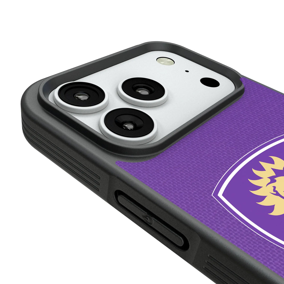 Orlando City Soccer Club Diagonal Stripe iPhone Bump Phone Case for Apple iPhone - Detail#Device_iPhone 18 Pro