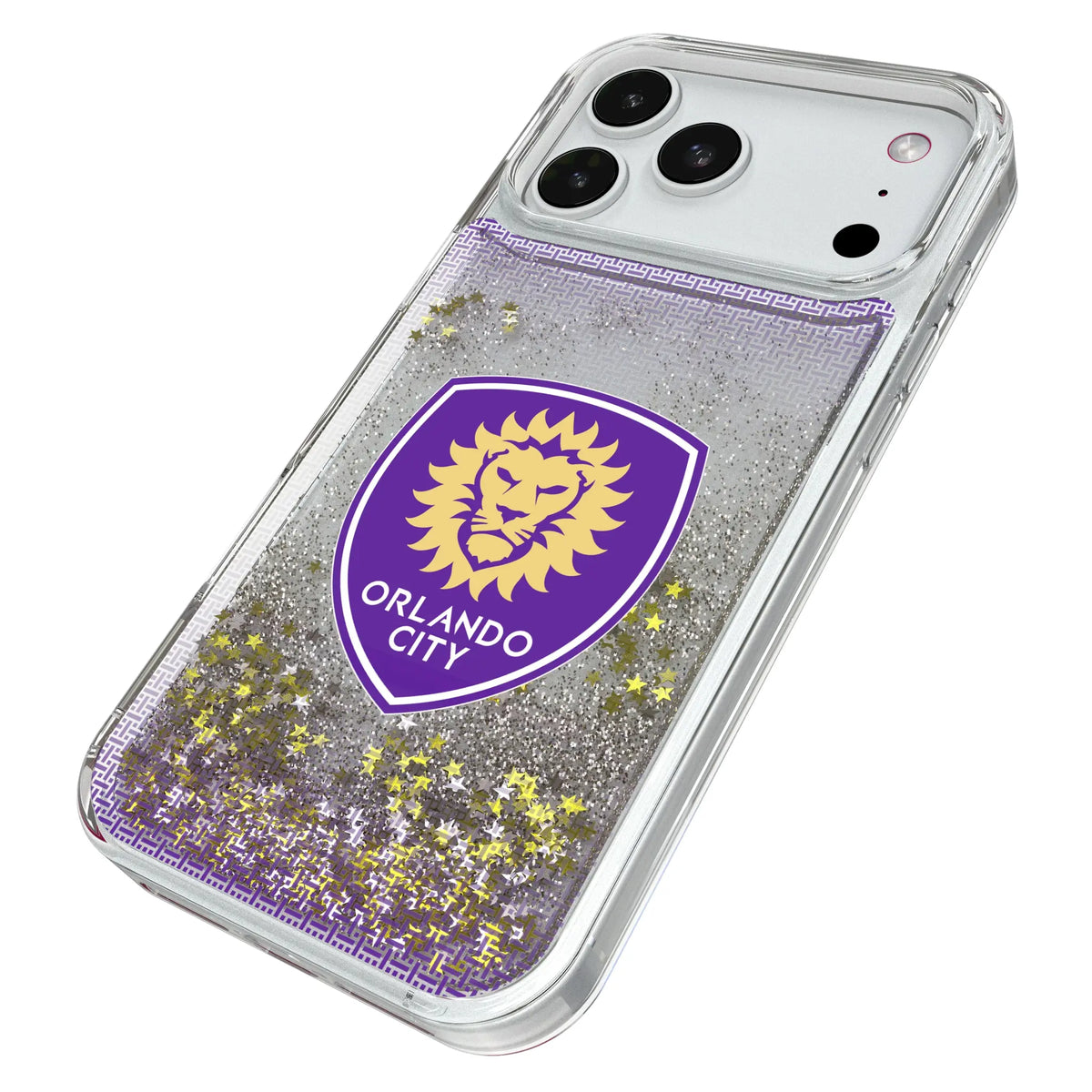 Orlando City Soccer Club Linen iPhone Glitter Phone Case for Apple iPhone - Isometric View#Device_iPhone 18 Pro Max