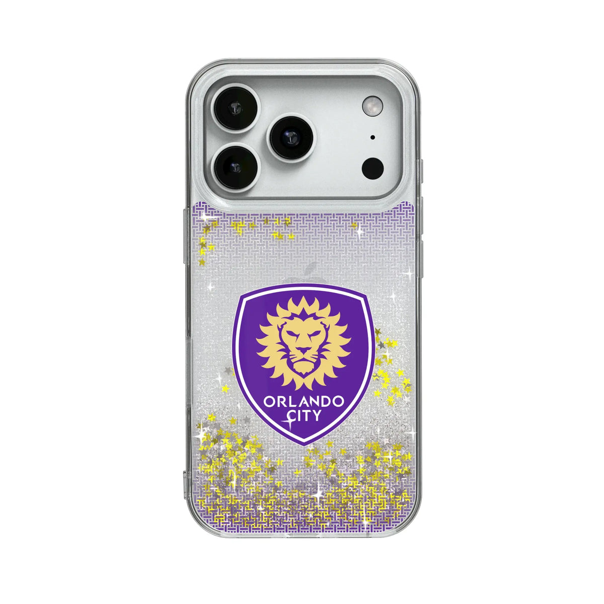 Orlando City Soccer Club Linen Glitter Phone Case for Apple iPhone