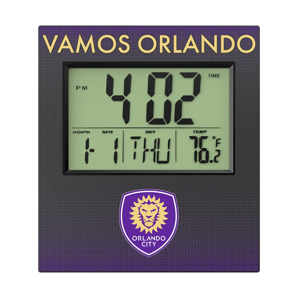 Orlando City Soccer Club Linen Wall Clock