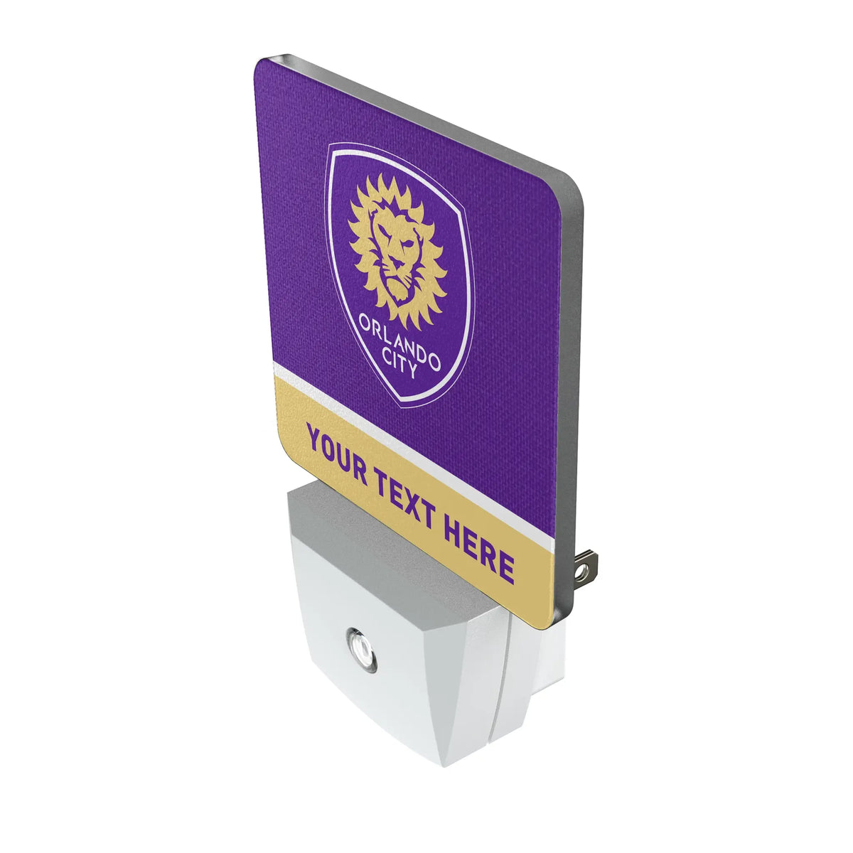 Orlando City Soccer Club Personalized Endzone Solid Night Light 2-Pack - Isometric View