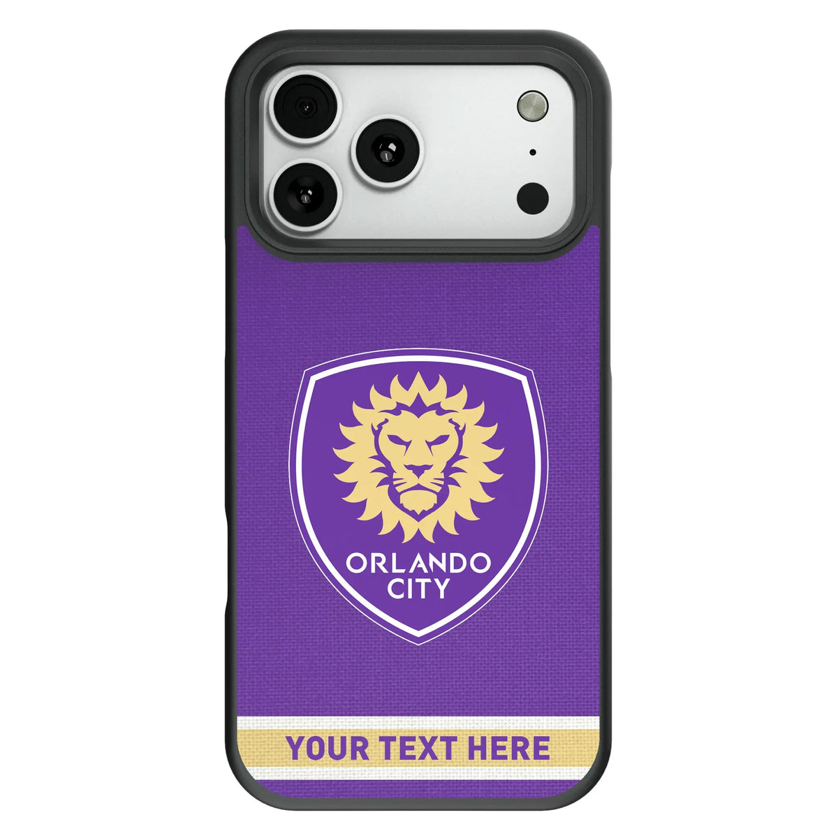 Orlando City Soccer Club Personalized Stripe Bump Phone Case for Apple iPhone