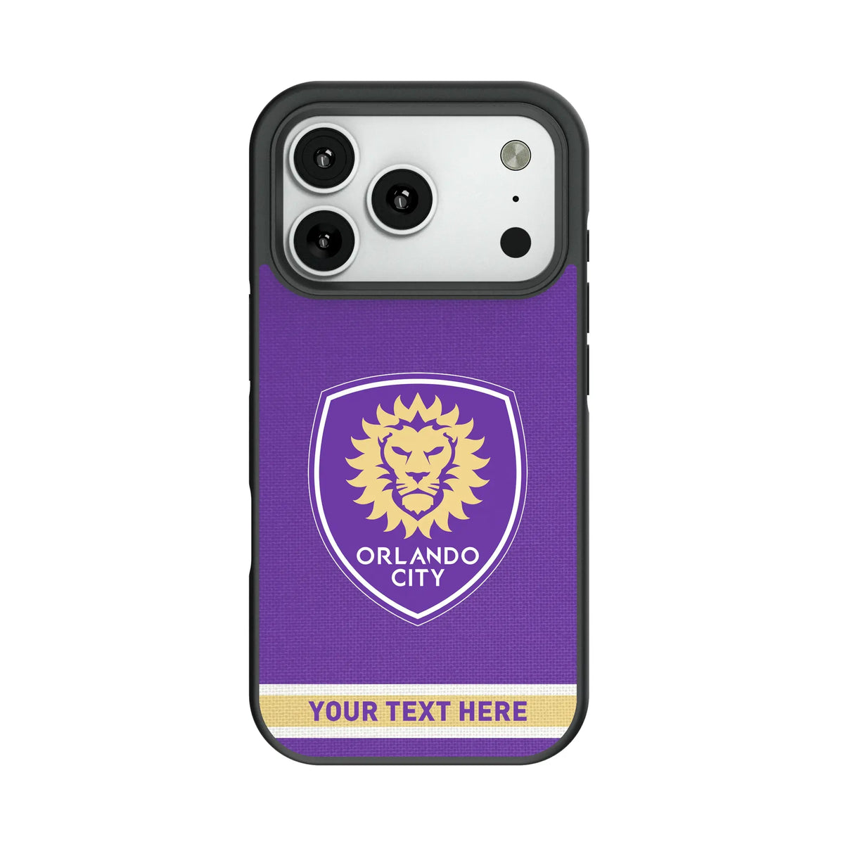 Orlando City Soccer Club Personalized Stripe Bump Phone Case for Apple iPhone