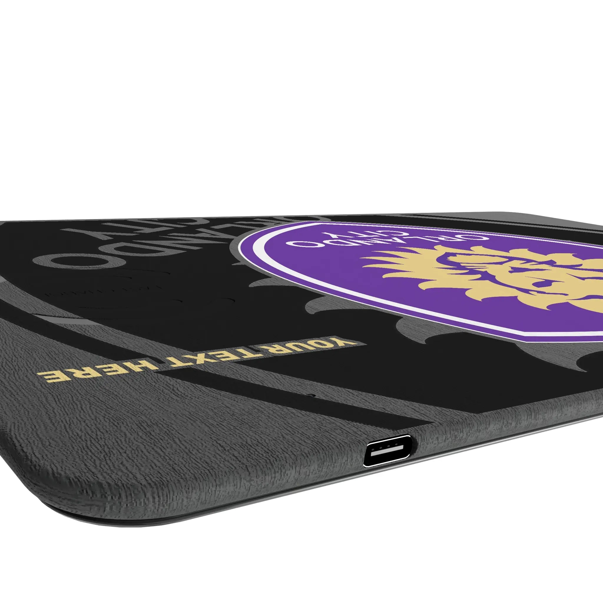 Orlando City Soccer Club Personalized Tilt 15-Watt Wireless Charger and Mouse Pad