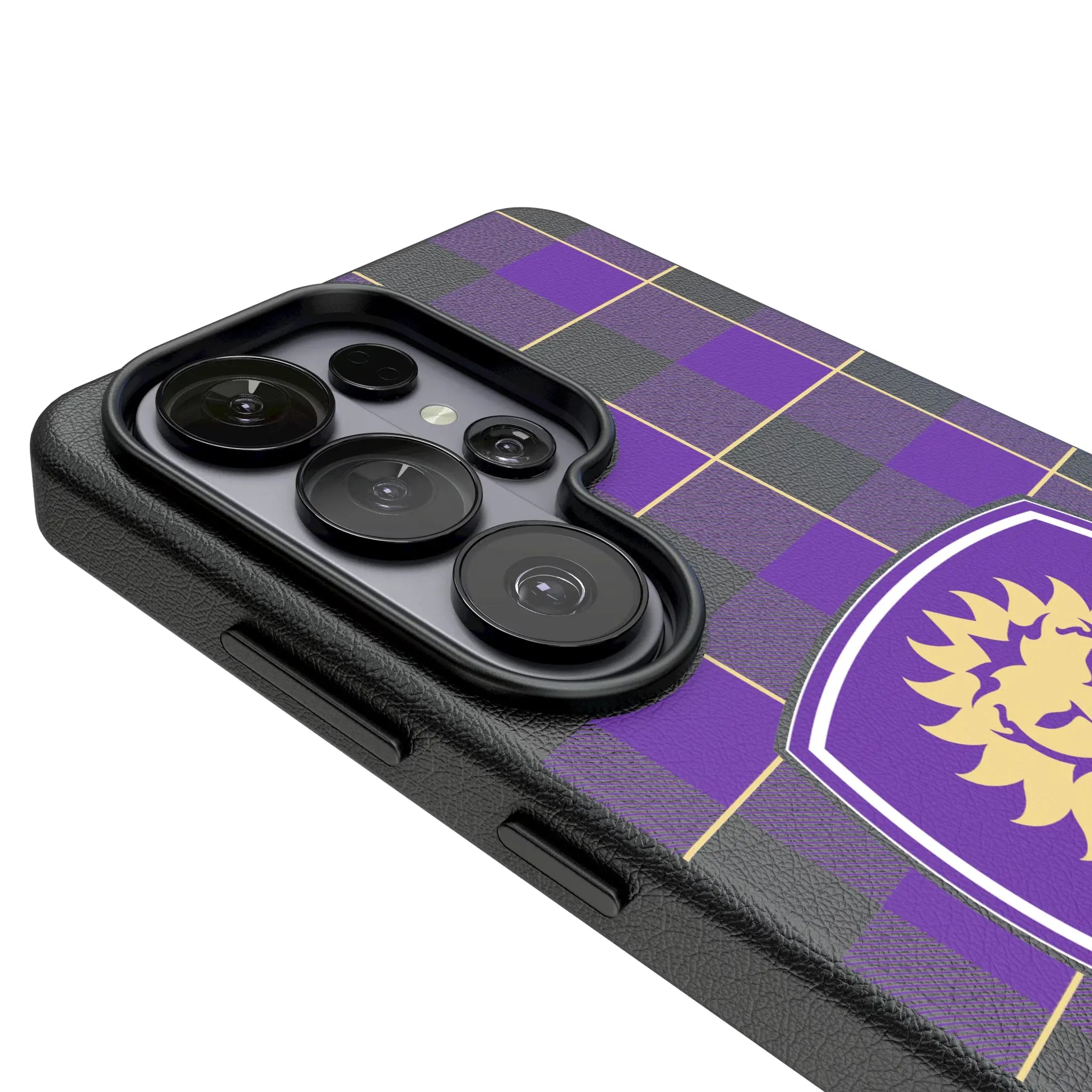Orlando City Soccer Club Plaid Galaxy MagSafe Compatible Phone Case for Samsung Galaxy - Detail#Device_Galaxy S26 Ultra