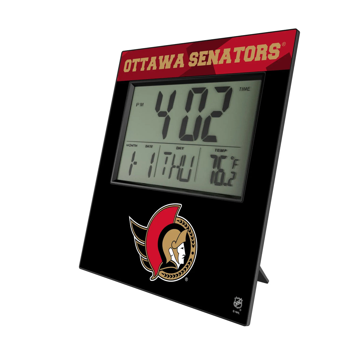 Ottawa Senators Color Block Wall Clock