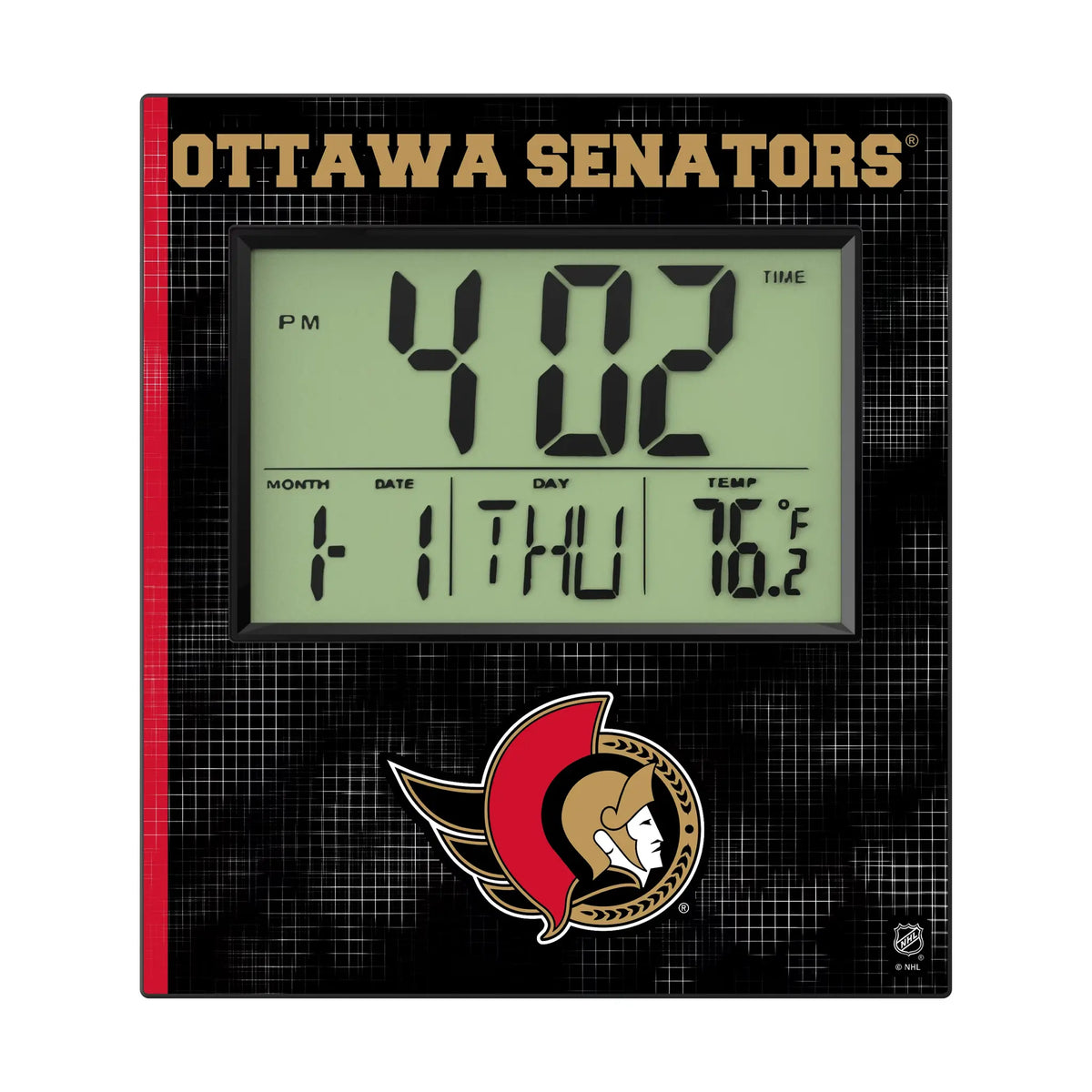 Ottawa Senators Hatch Wall Clock