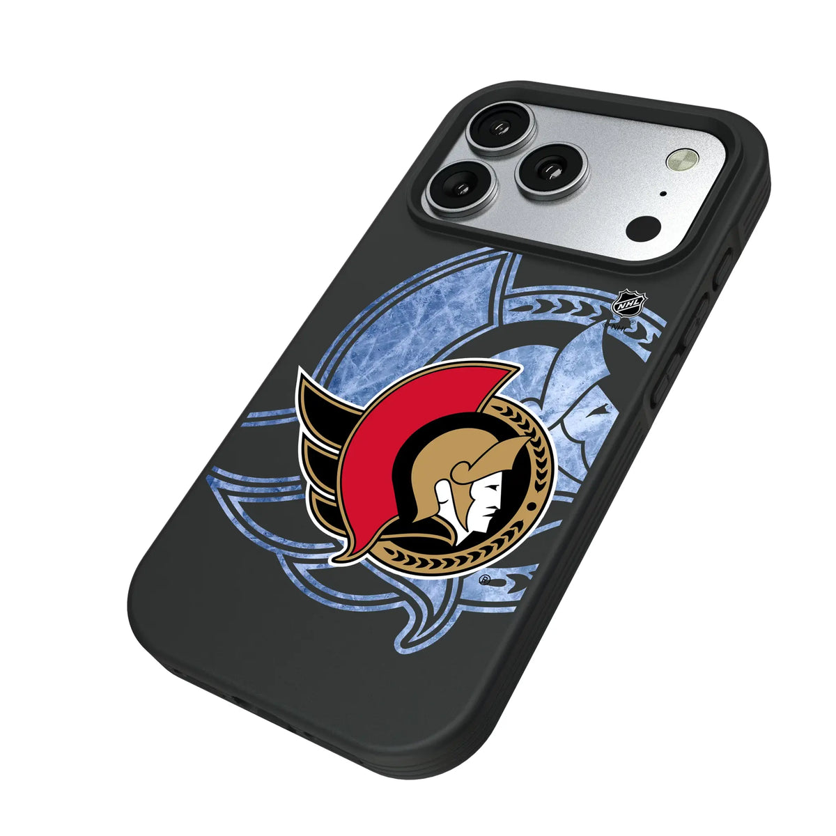 Ottawa Senators Ice Tilt iPhone Bump Phone Case for Apple iPhone - Isometric View#Device_iPhone 17 Pro