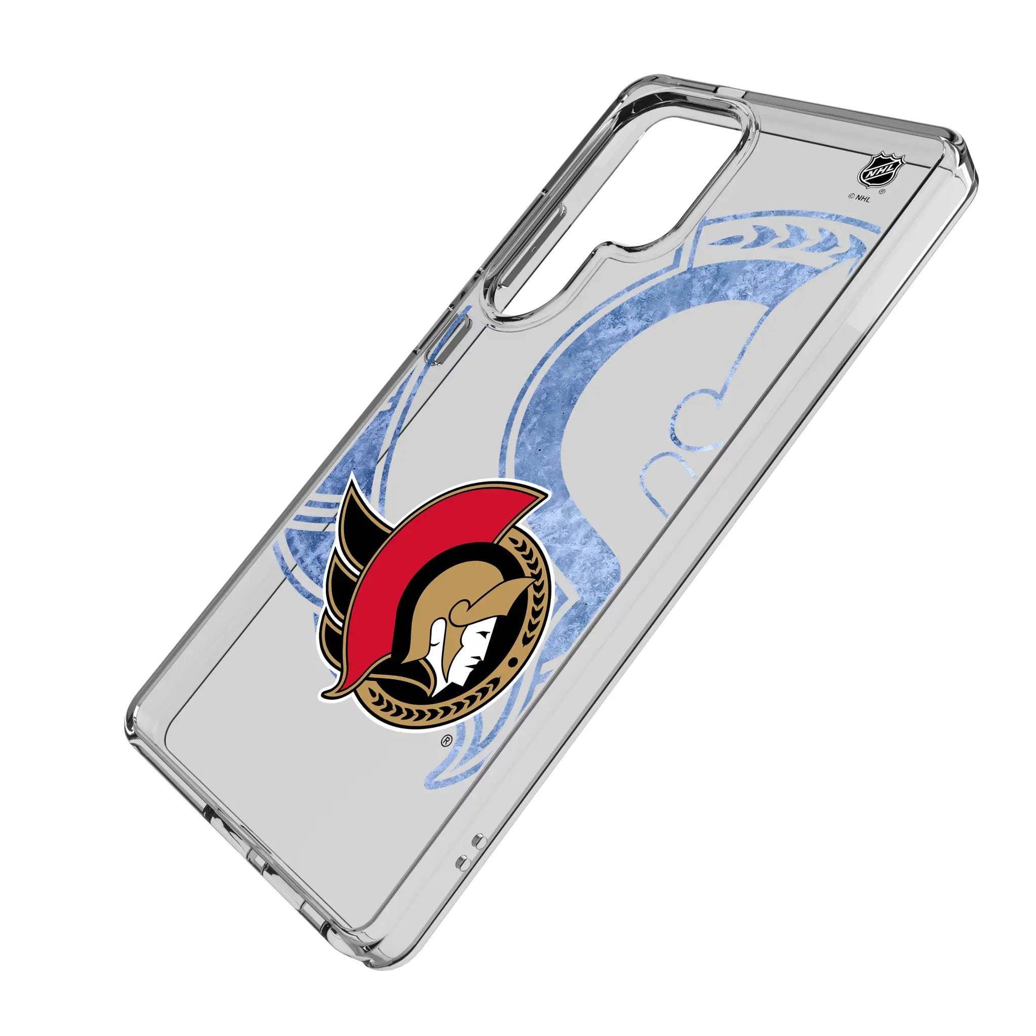 Ottawa Senators Ice Tilt Galaxy Clear Phone Case for Samsung Galaxy - Isometric View#Device_Galaxy S25 Ultra