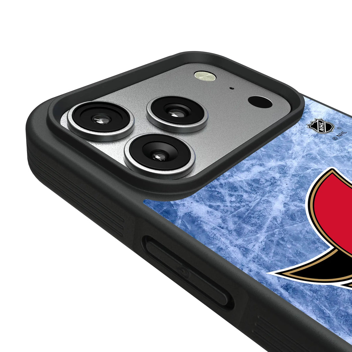 Ottawa Senators Ice Wordmark iPhone Bump Phone Case for Apple iPhone - Detail#Device_iPhone 17 Pro