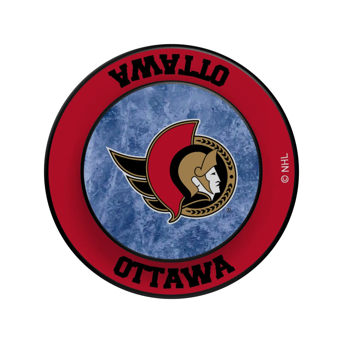 Ottawa Senators Ice Wordmark Popsockets Round Magnetic