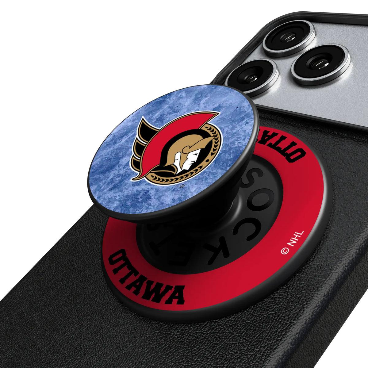 Ottawa Senators Ice Wordmark Popsockets Round Magnetic