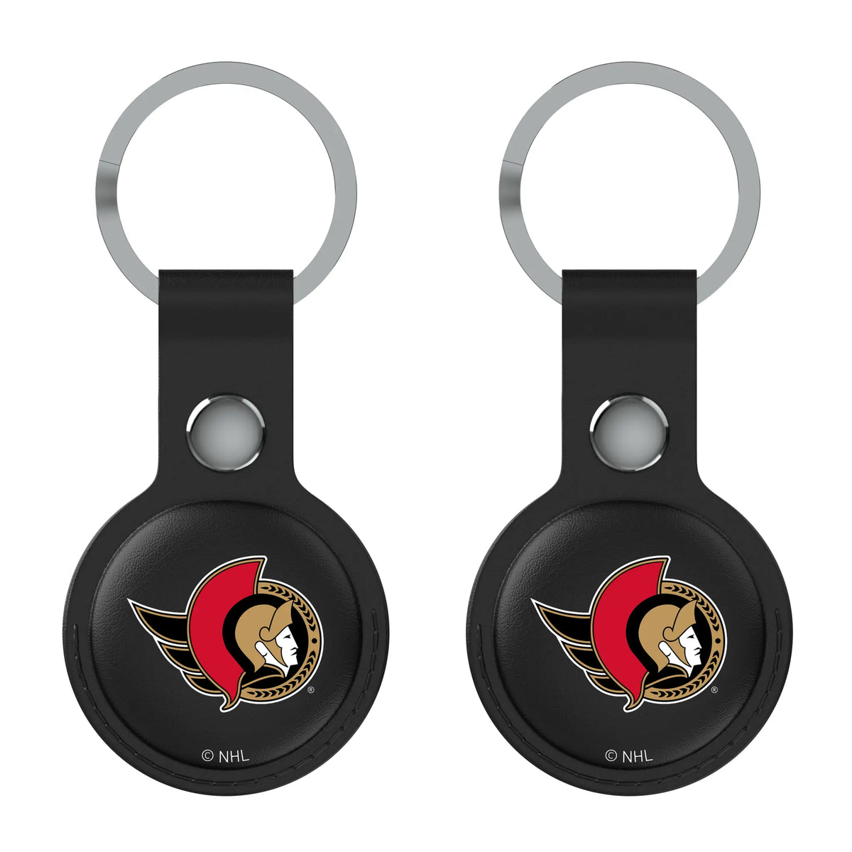 Ottawa Senators Insignia AirTag Black Airtag Holder 2-Pack