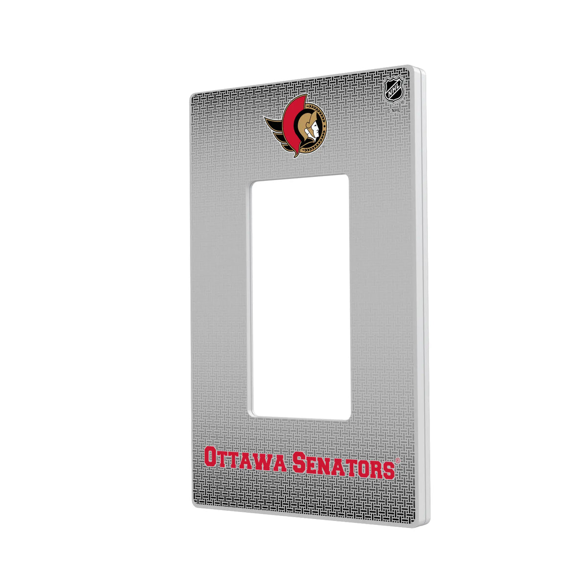 Ottawa Senators Linen Hidden-Screw Light Switch Plate#Style_Single Rocker