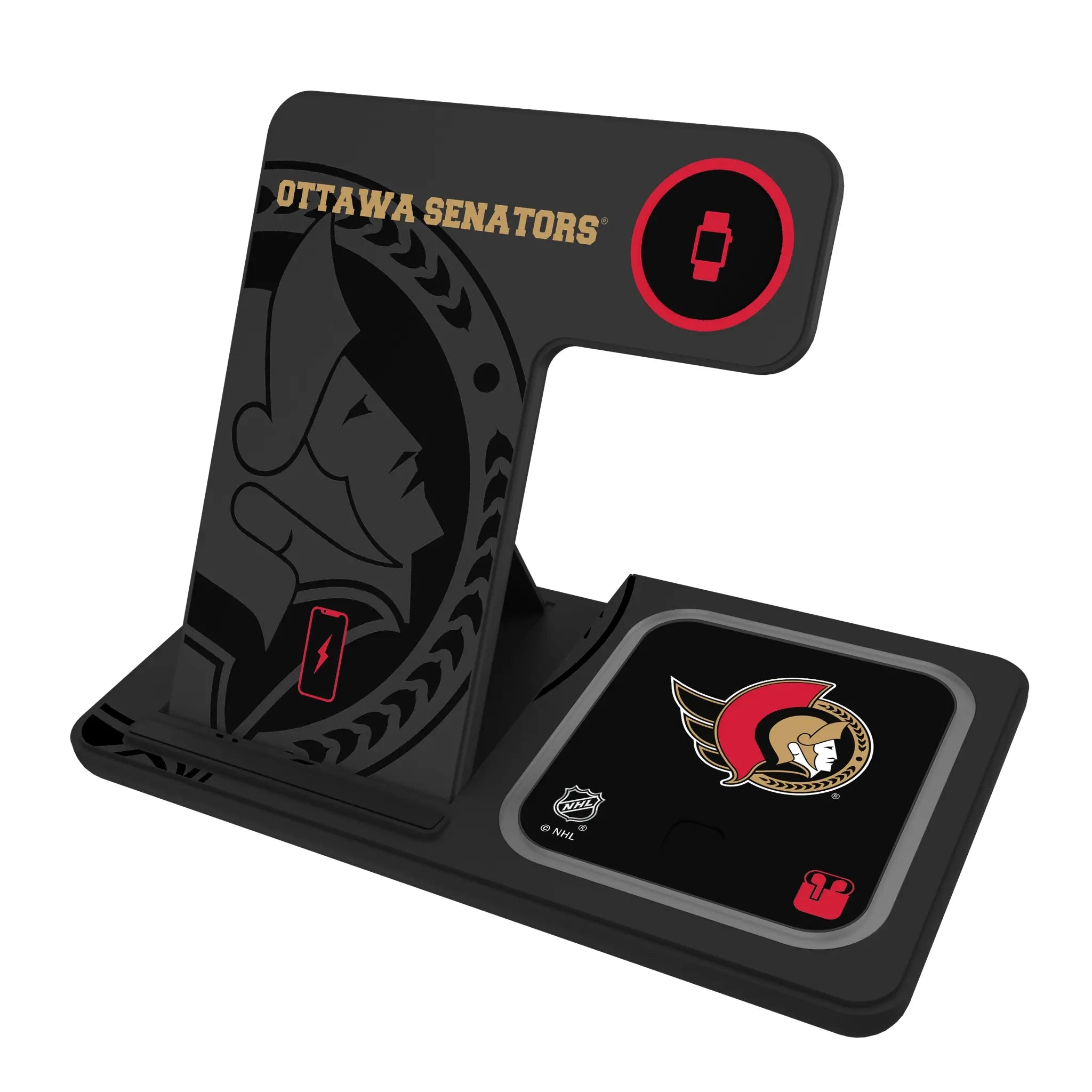 Ottawa Senators Monocolor Tilt 3 in 1 Charging Station