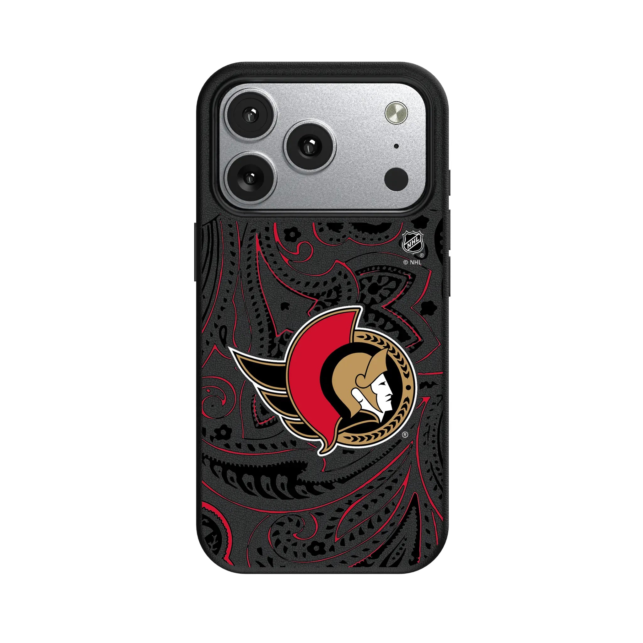 Ottawa Senators Paisley iPhone MagSafe Compatible Phone Case for Apple iPhone#Device_iPhone 17 Pro