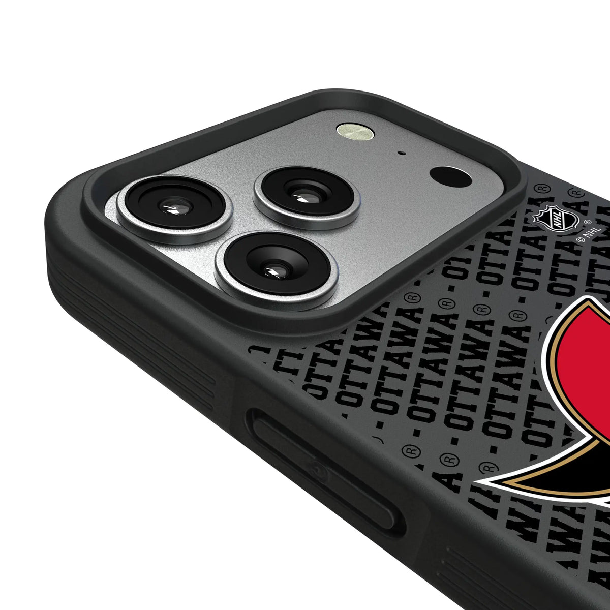 Ottawa Senators Personalized EndZone Plus iPhone Bump Phone Case for Apple iPhone - Detail#Device_iPhone 17 Pro