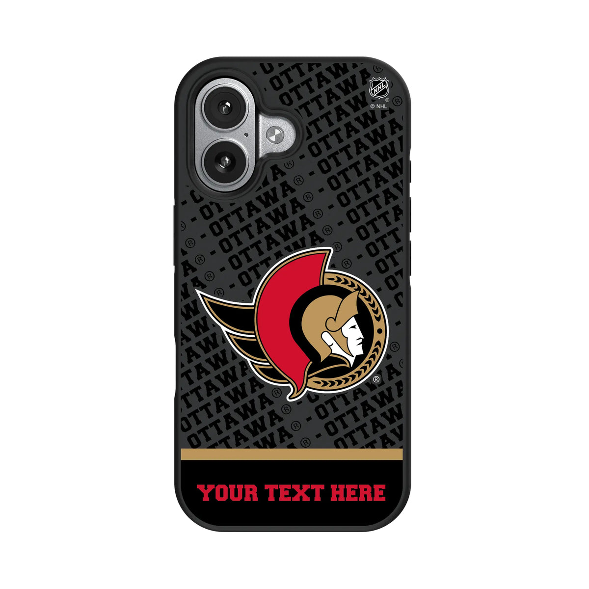 Ottawa Senators Personalized EndZone Plus iPhone Bump Phone Case for Apple iPhone#Device_iPhone 17