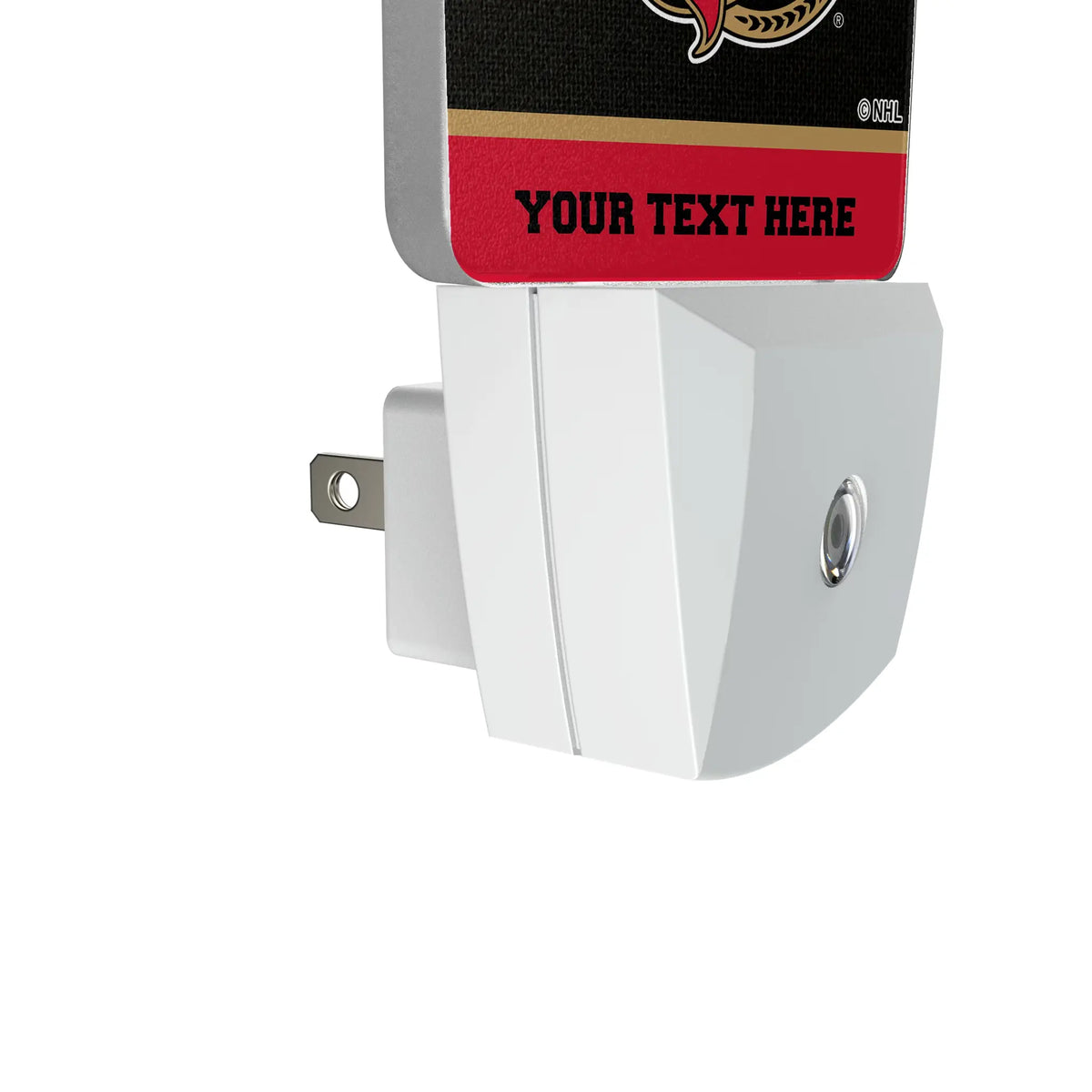 Ottawa Senators Personalized Endzone Solid Night Light 2-Pack - Detail
