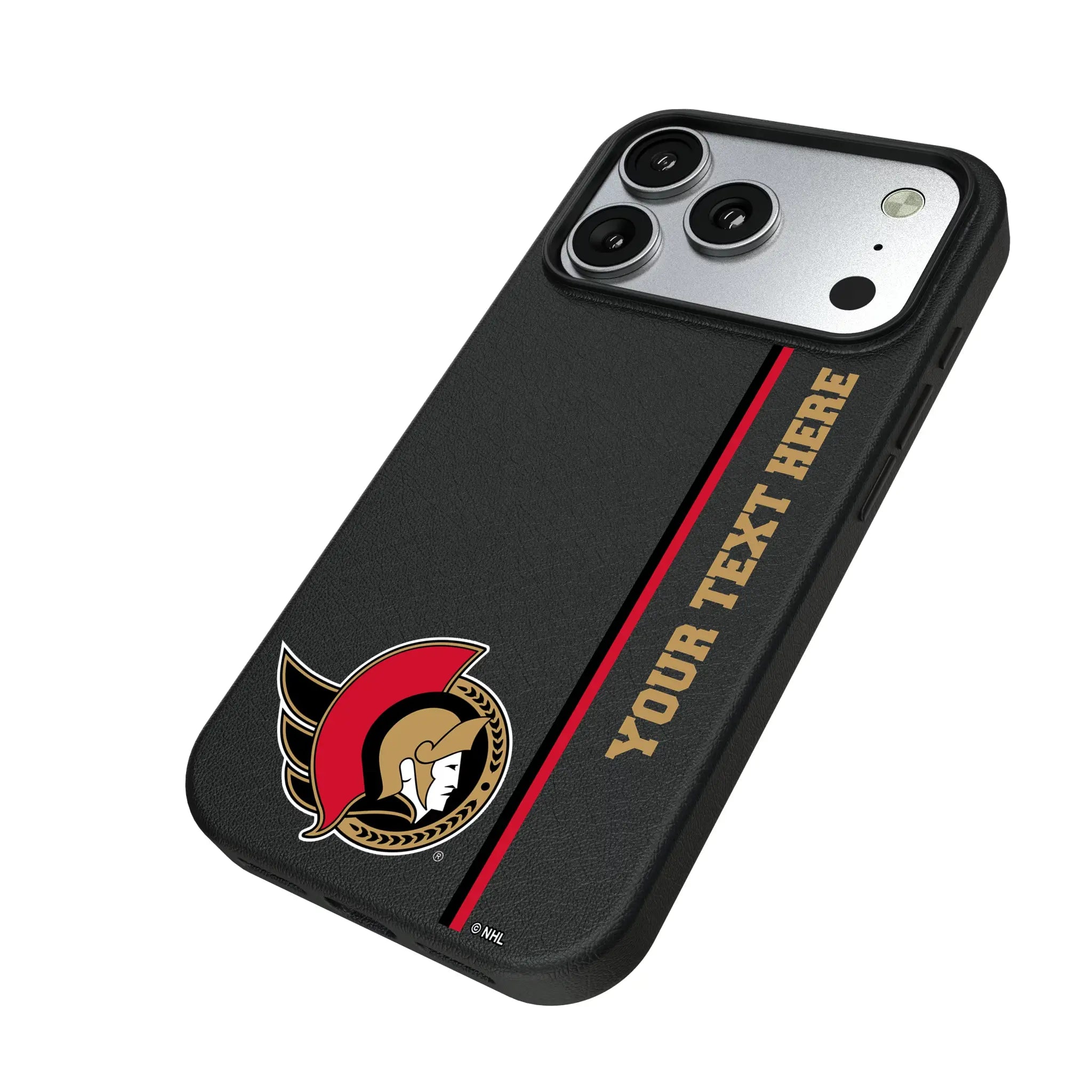 Ottawa Senators Personalized Sidebard iPhone MagSafe Compatible Phone Case for Apple iPhone - Isometric View#Device_iPhone 17 Pro