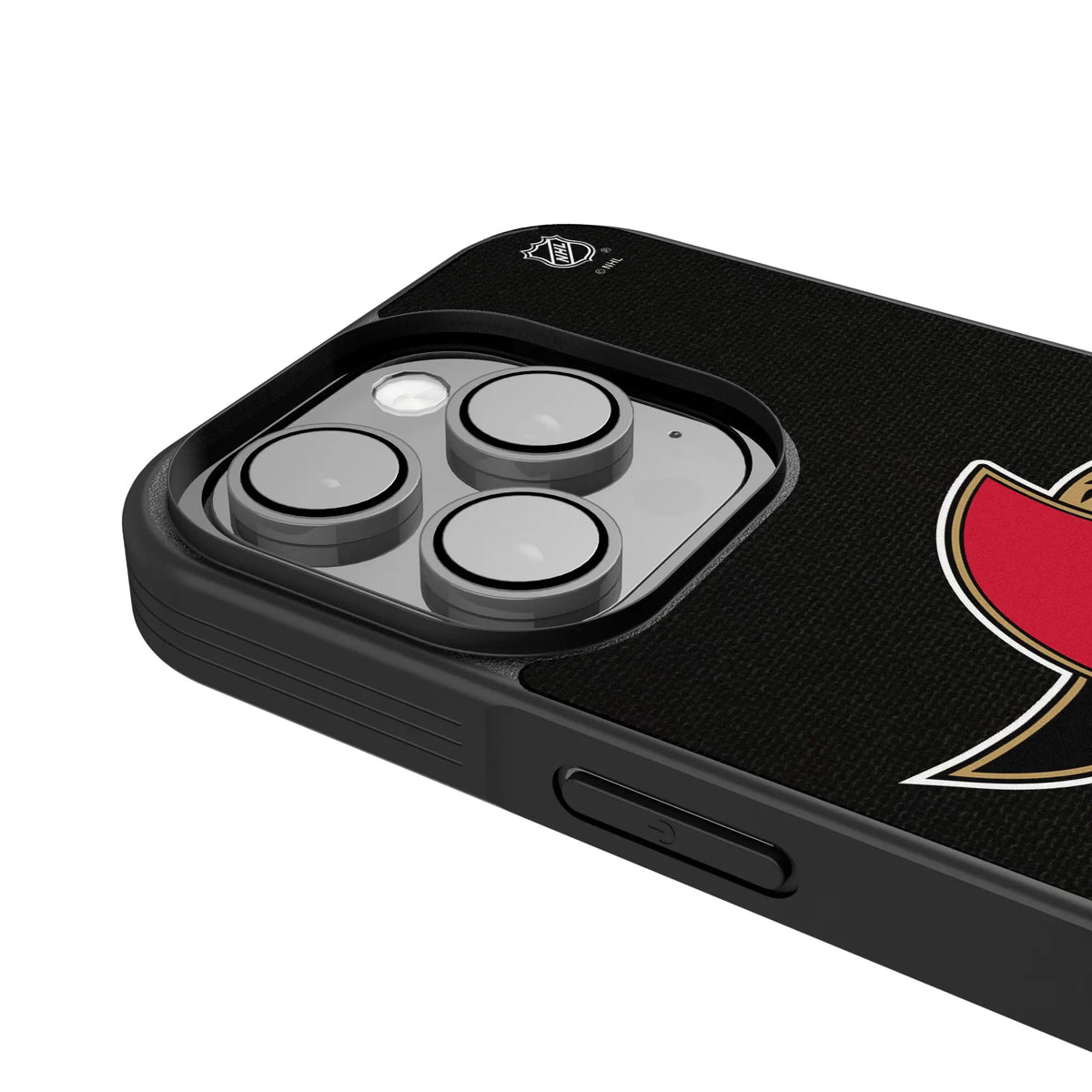 Ottawa Senators Personalized Stripe iPhone Bump Phone Case for Apple iPhone - Detail