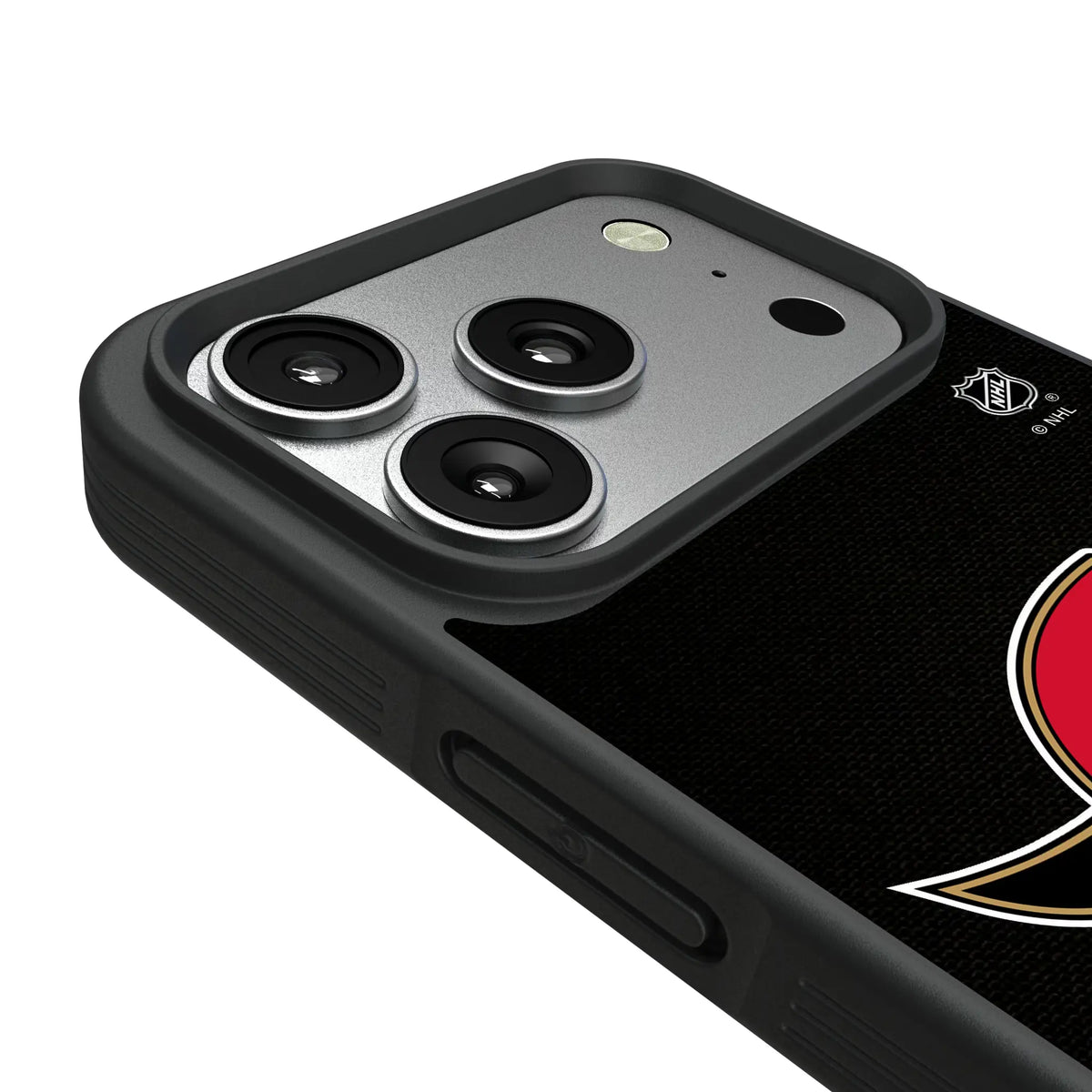 Ottawa Senators Personalized Stripe iPhone Bump Phone Case for Apple iPhone - Detail#Device_iPhone 17 Pro