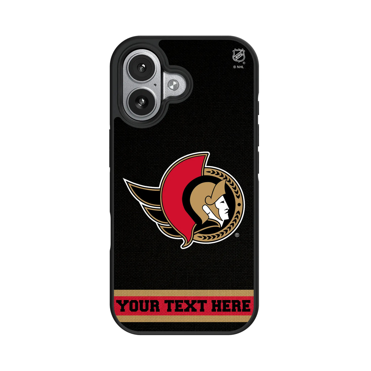 Ottawa Senators Personalized Stripe iPhone Bump Phone Case for Apple iPhone#Device_iPhone 17
