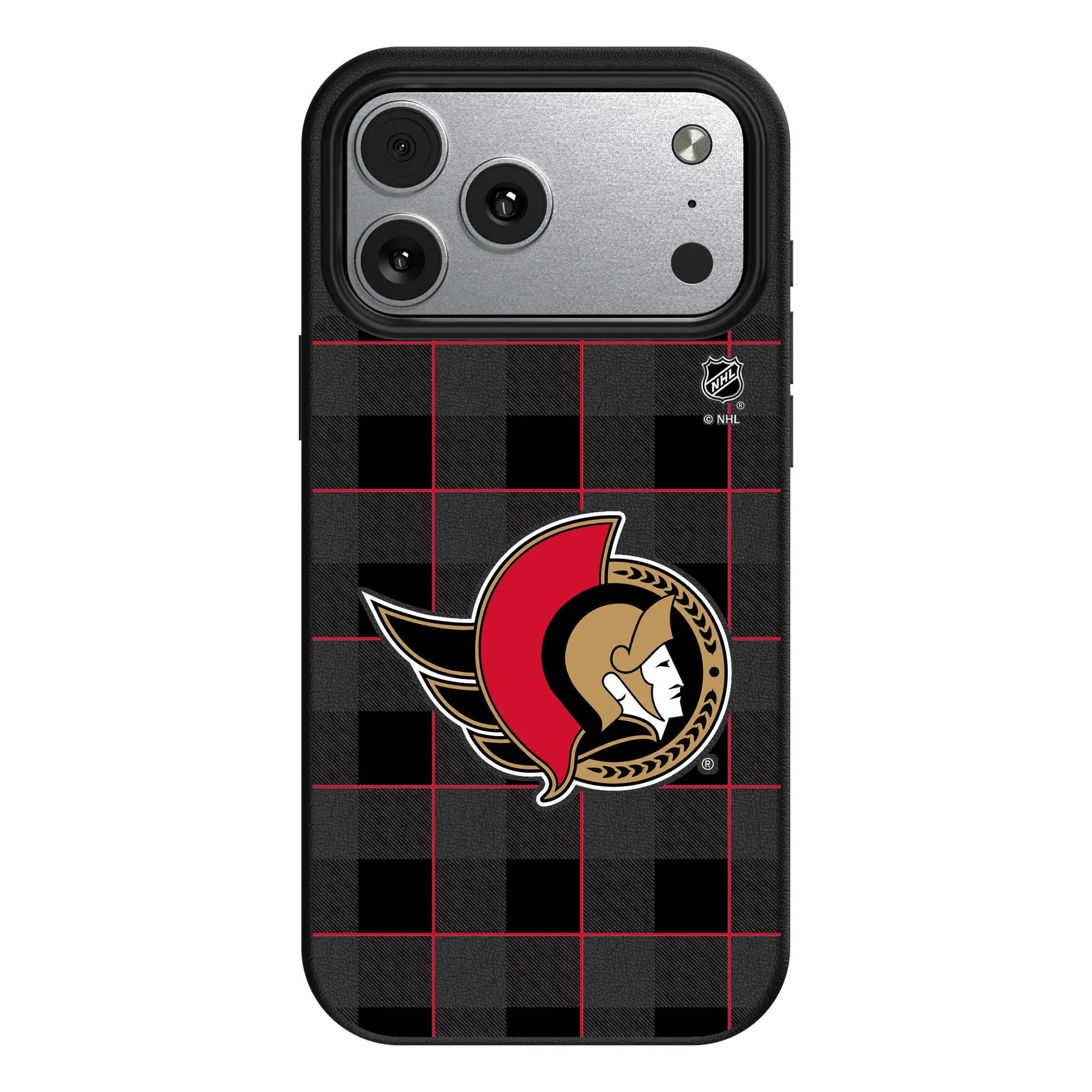 Ottawa Senators Plaid iPhone MagSafe Compatible Phone Case for Apple iPhone#Device_iPhone 17 Pro Max