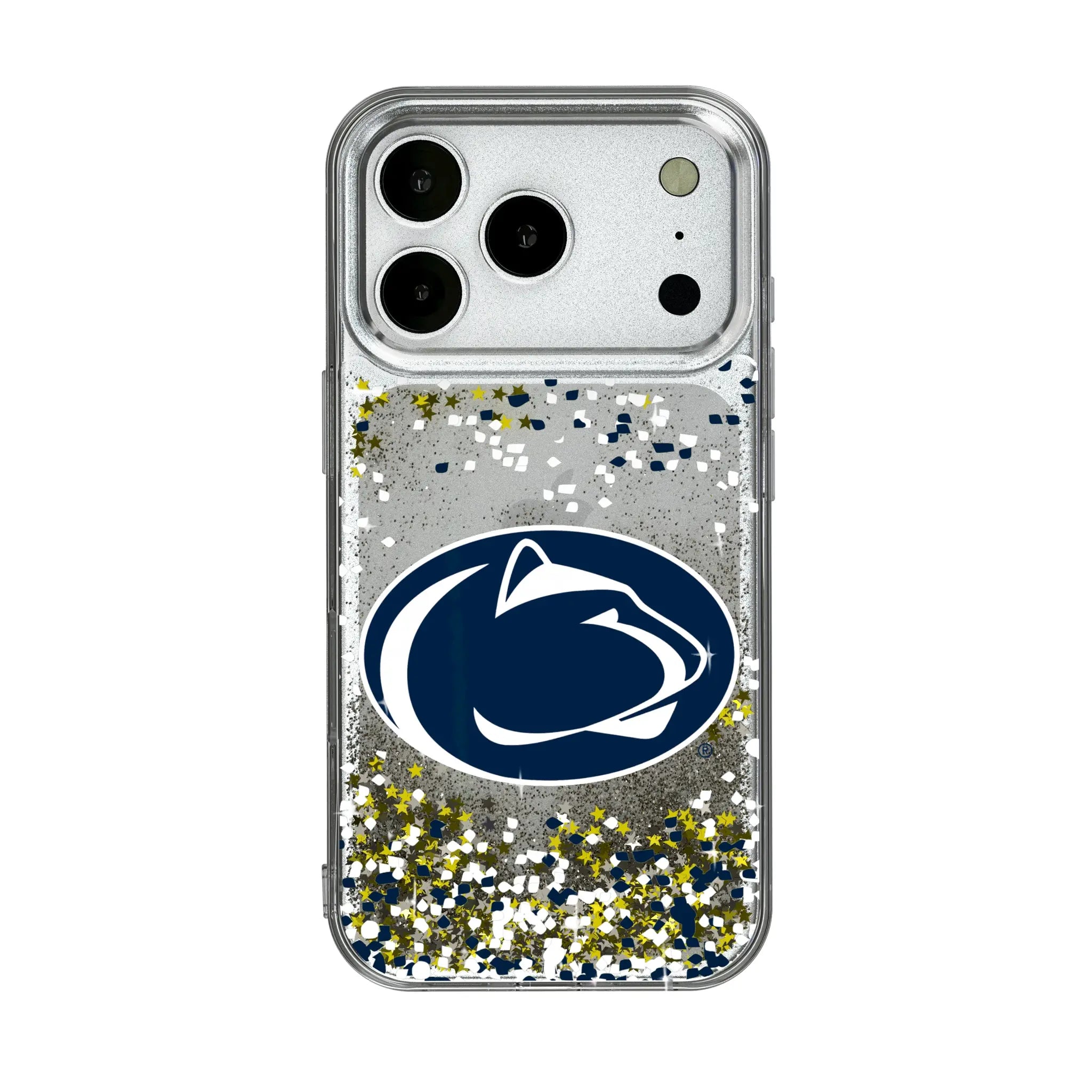 Pennsylvania State University Nittany Lions Confetti iPhone Glitter Phone Case for Apple iPhone