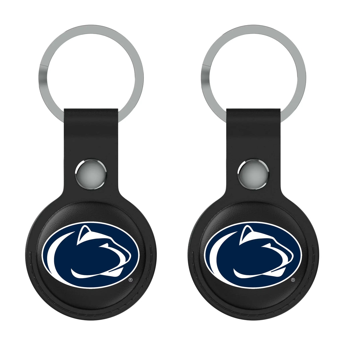 Pennsylvania State University Nittany Lions Insignia AirTag Black Airtag Holder 2-Pack