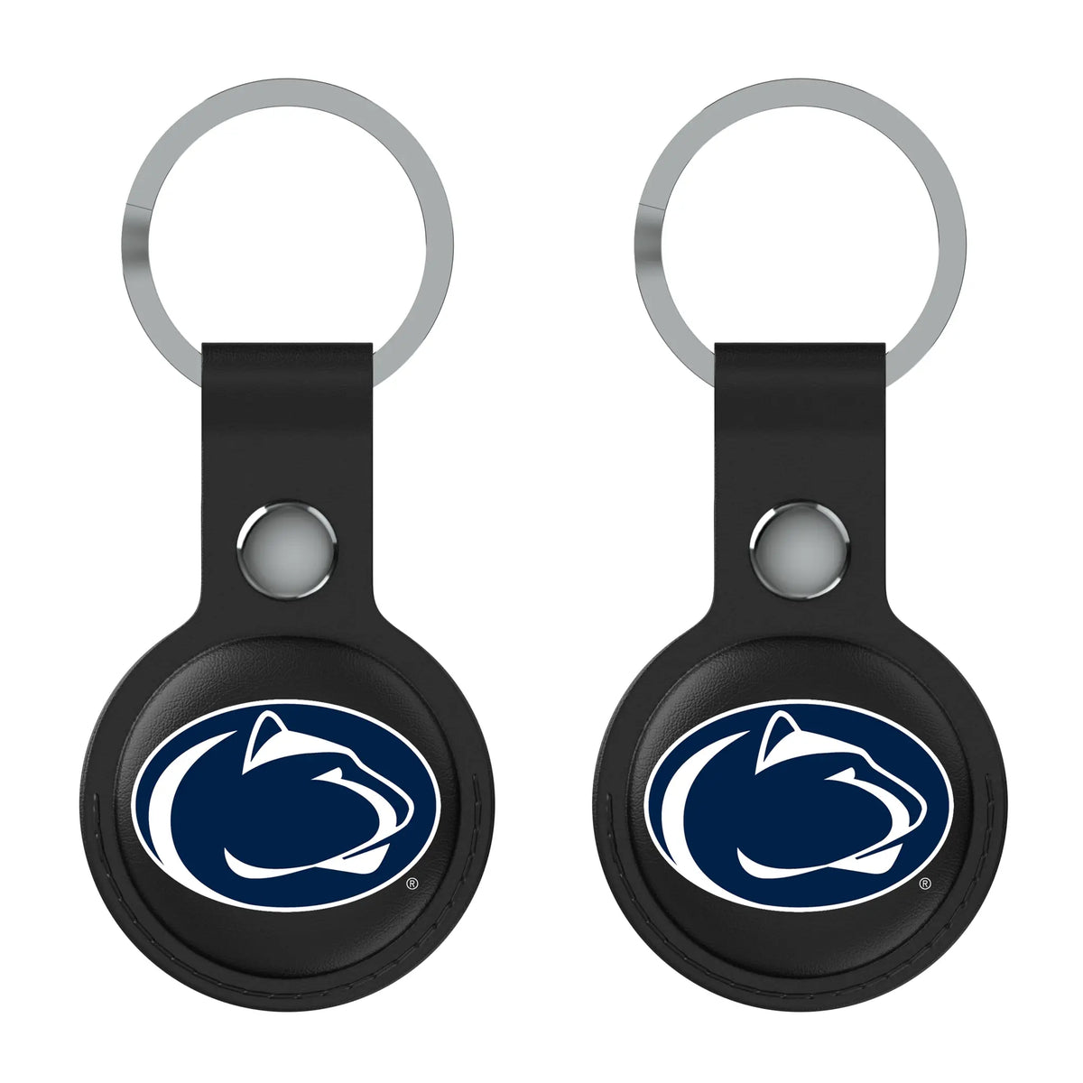 Pennsylvania State University Nittany Lions Insignia AirTag Black Airtag Holder 2-Pack