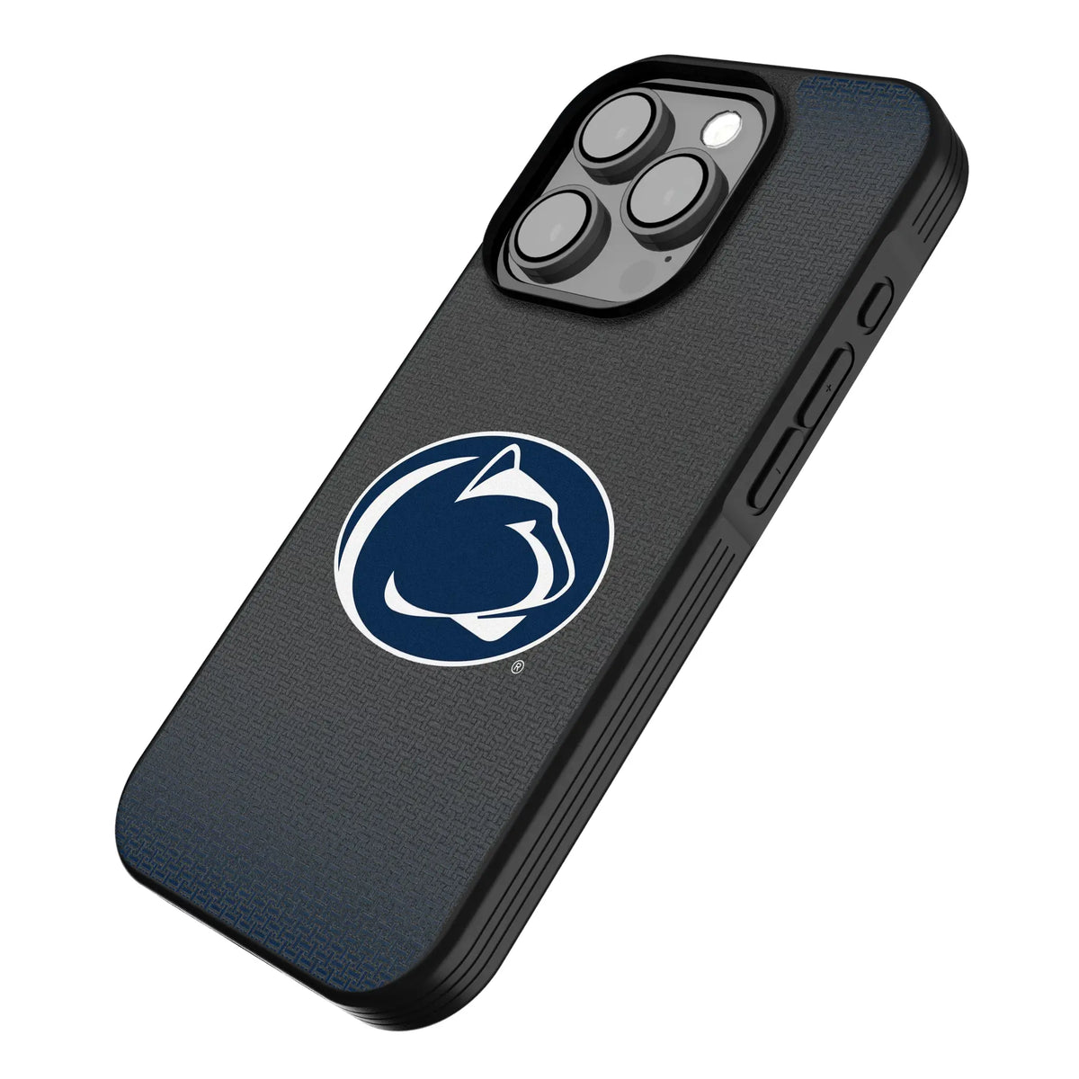 Pennsylvania State University Nittany Lions Linen iPhone Bump Phone Case for Apple iPhone - Isometric View