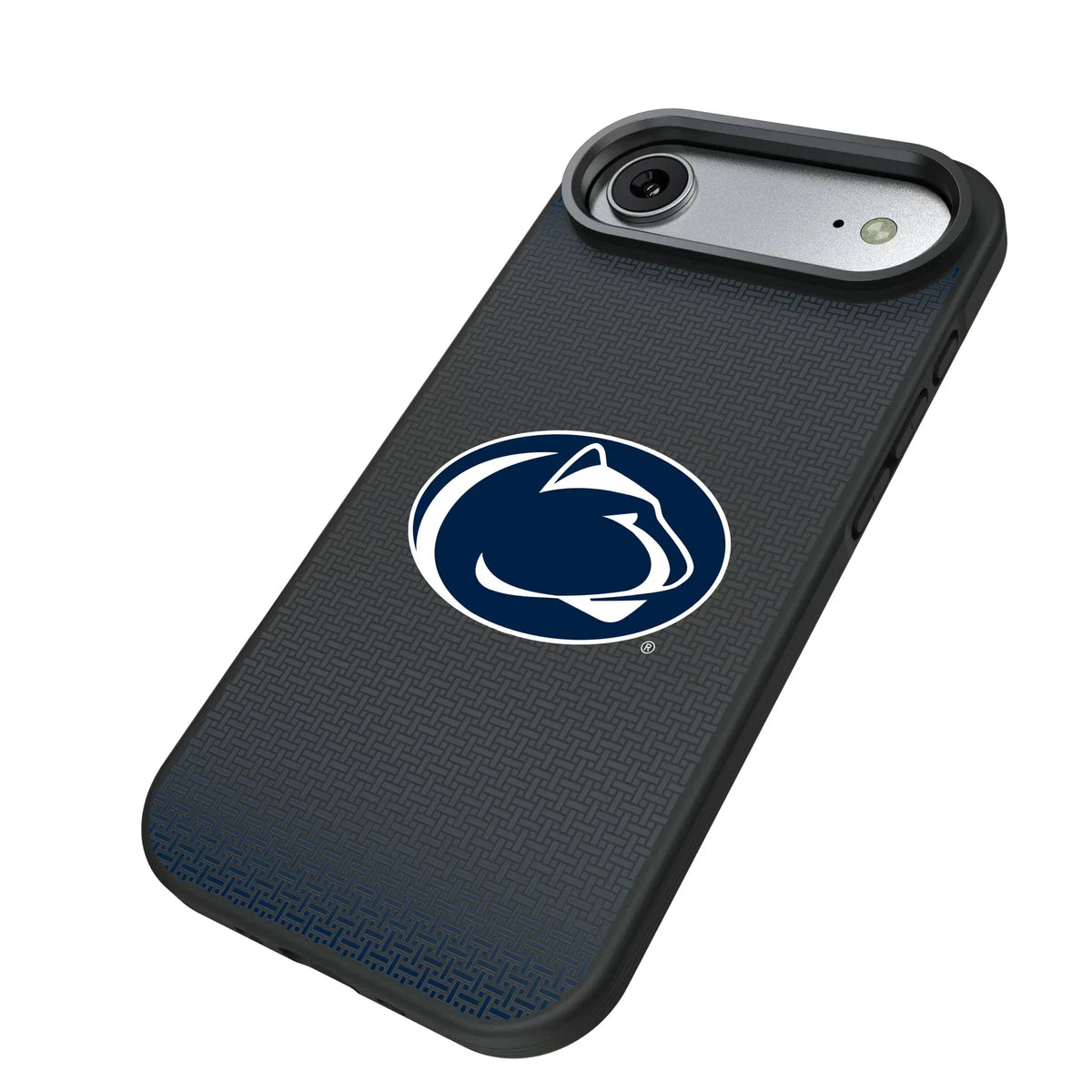 Pennsylvania State University Nittany Lions Linen iPhone Bump Phone Case for Apple iPhone - Isometric View#Device_iPhone Air