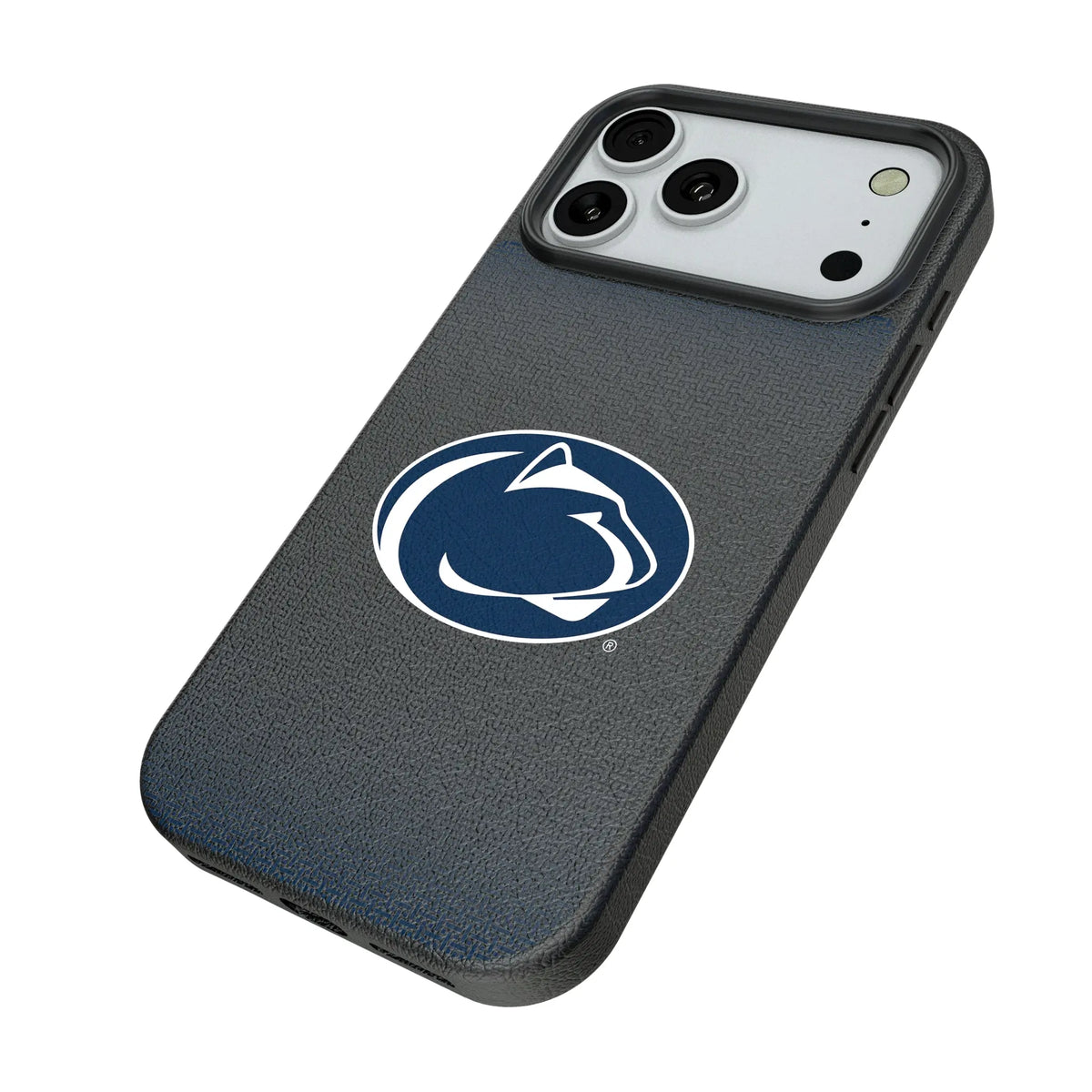 Pennsylvania State University Nittany Lions Linen iPhone MagSafe Compatible Phone Case for Apple iPhone - Isometric View#Device_iPhone 18 Pro Max