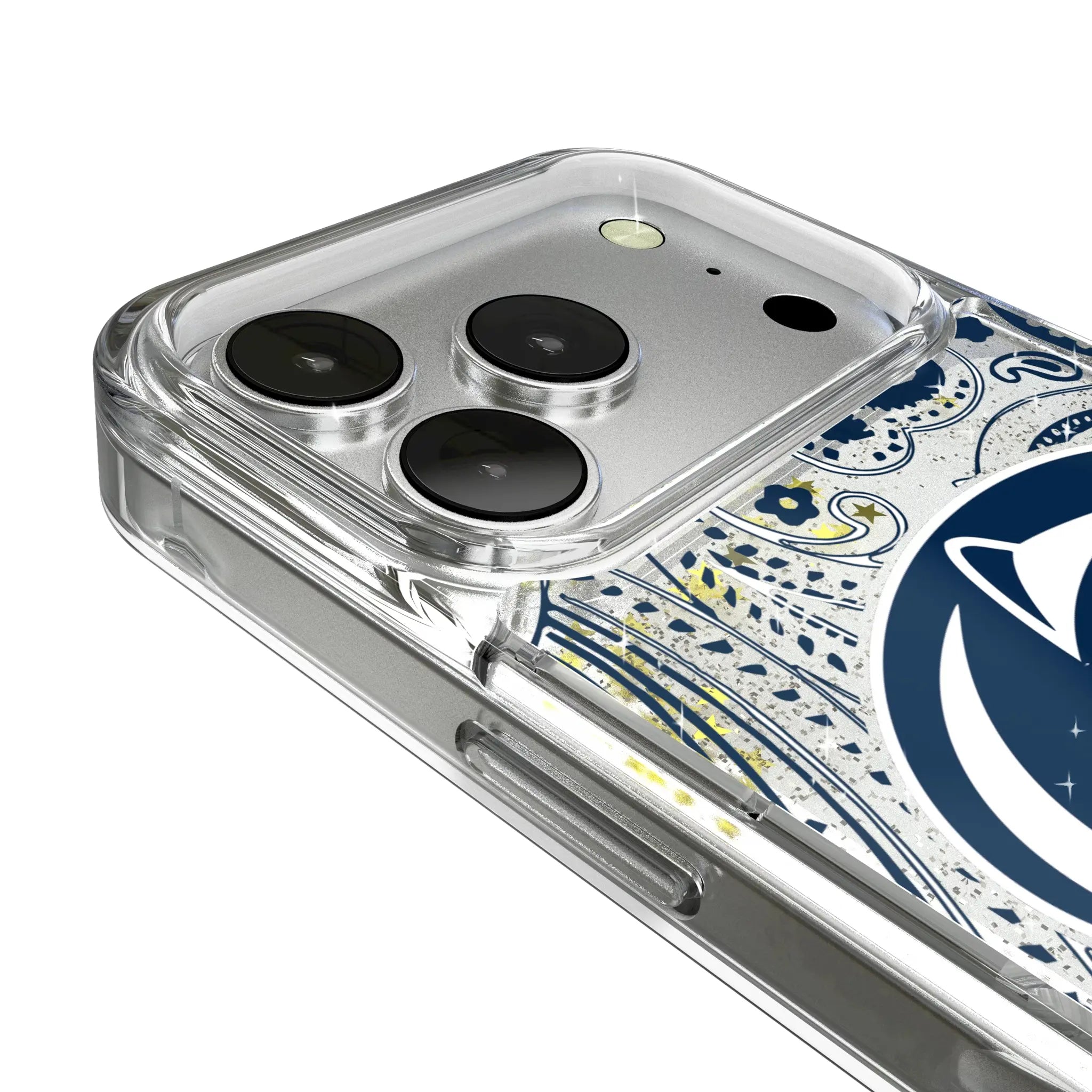 Pennsylvania State University Nittany Lions Paisley iPhone Glitter Phone Case for Apple iPhone - Detail