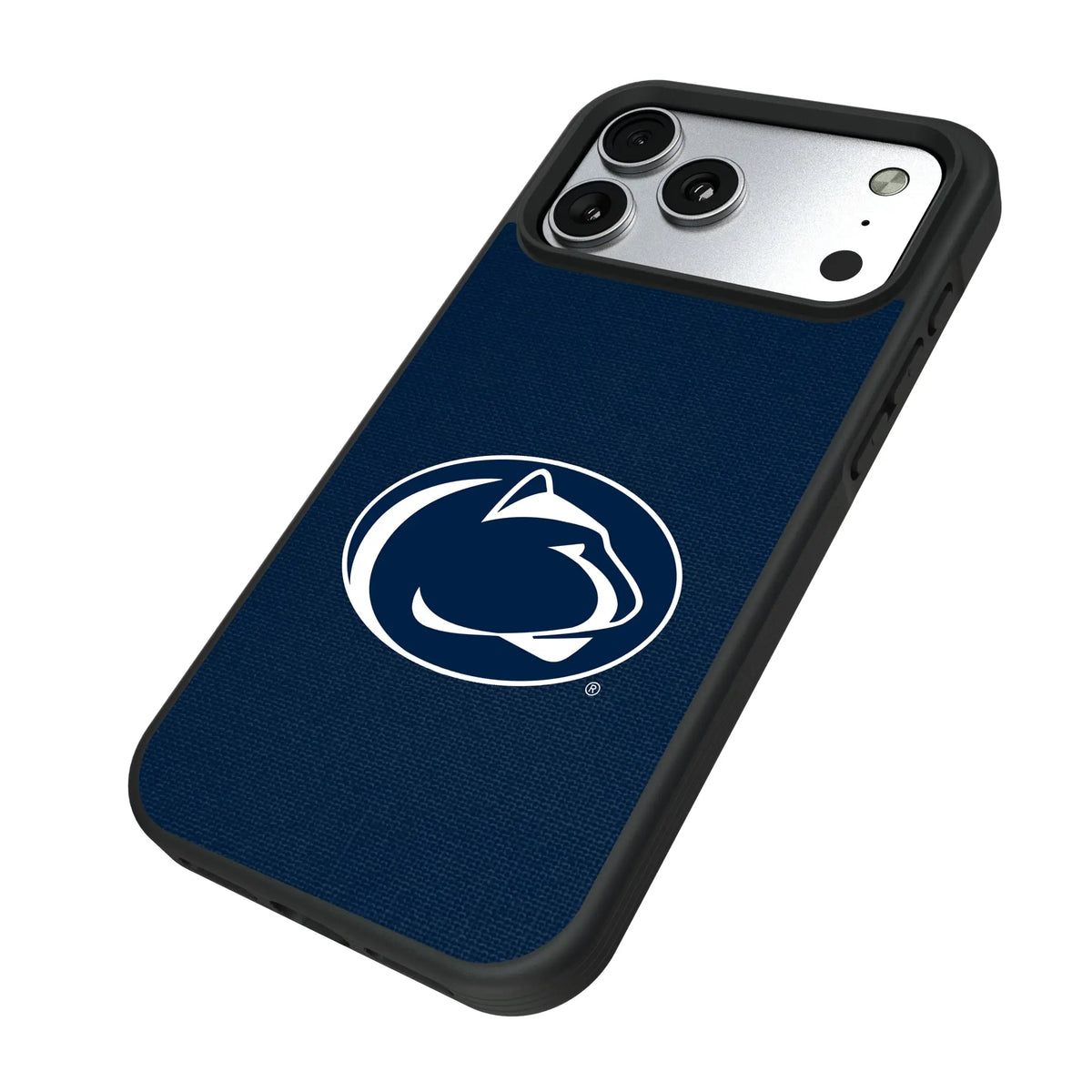 Pennsylvania State University Nittany Lions Solid iPhone Bump Phone Case for Apple iPhone - Isometric View#Device_iPhone 17 Pro Max