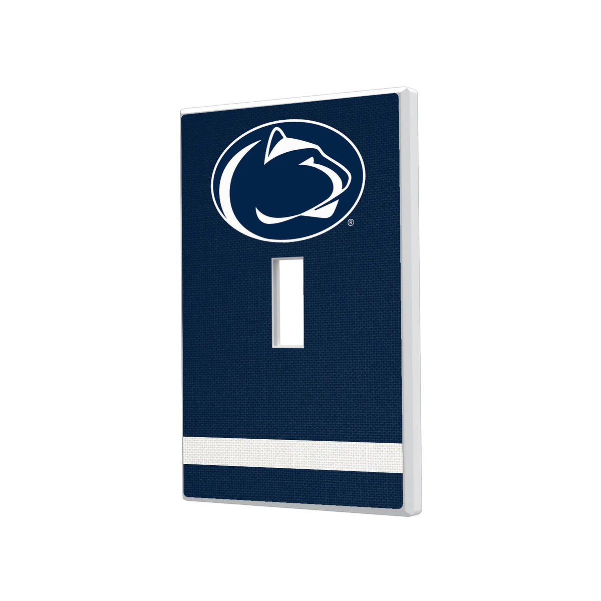 Pennsylvania State University Nittany Lions Stripe Hidden-Screw Light Switch Plate#Style_Single Toggle