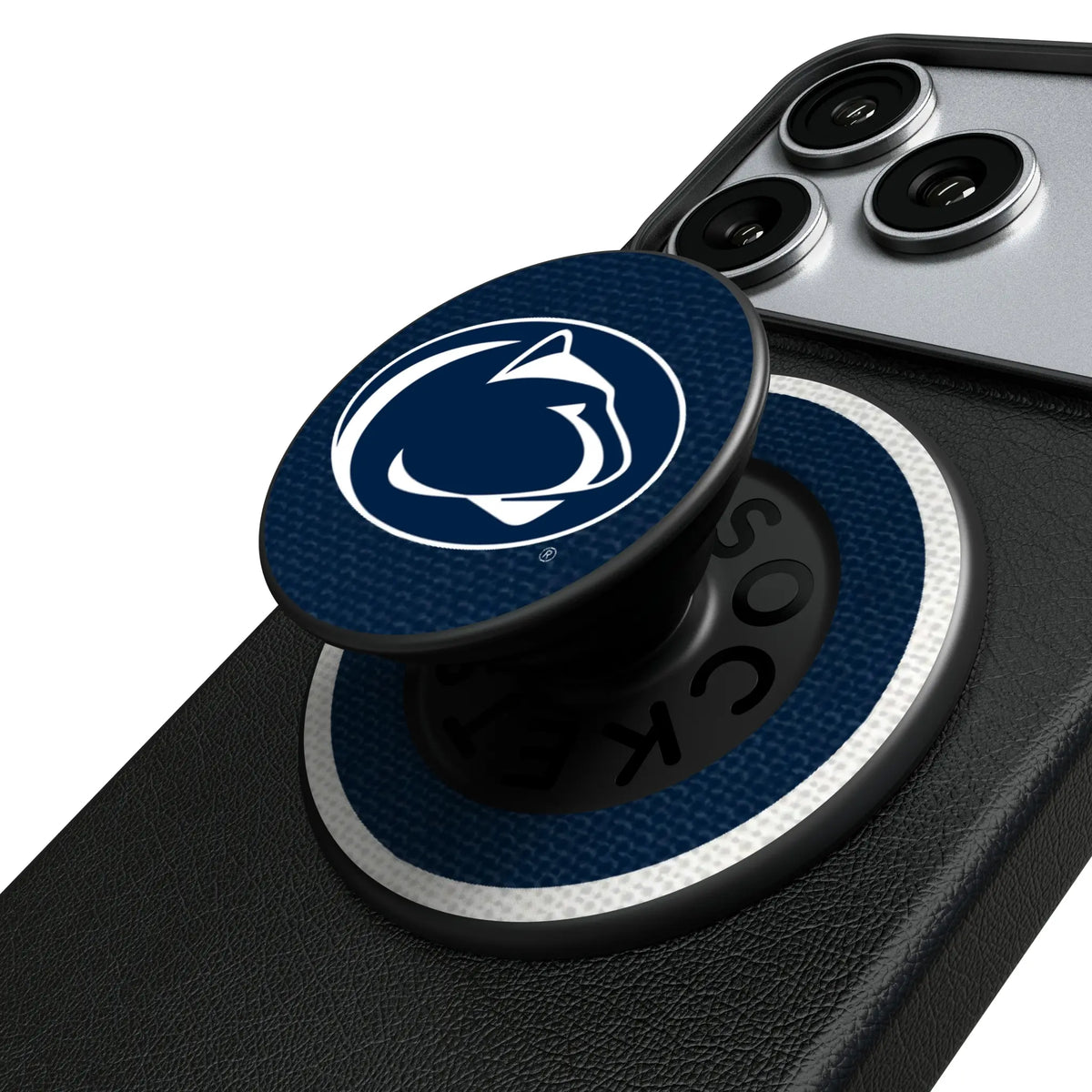 Pennsylvania State University Nittany Lions Stripe Popsockets Round Magnetic