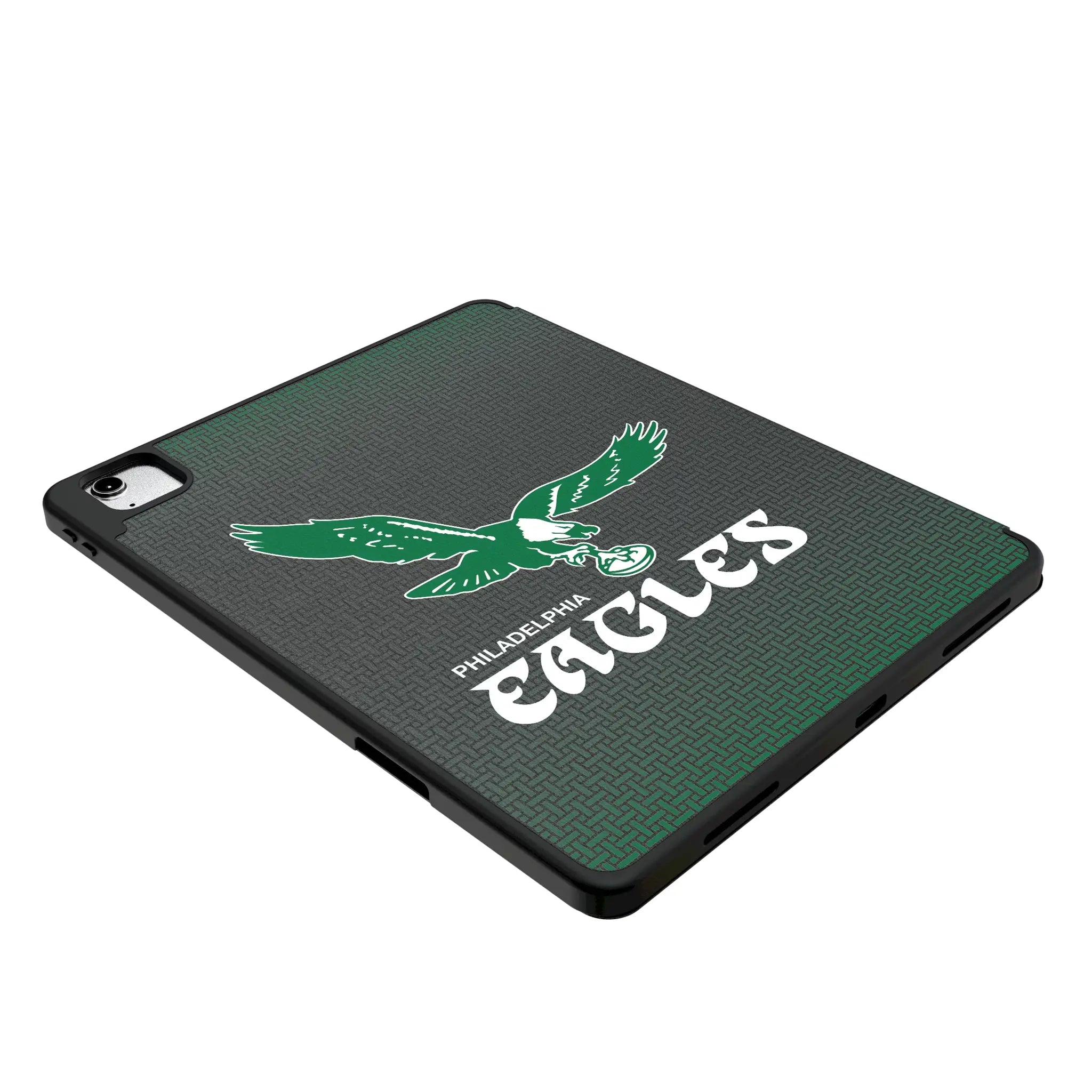 Philadelphia Eagles 1973-1995 Historic Collection Linen iPad Tablet Case for Apple iPad - Isometric View