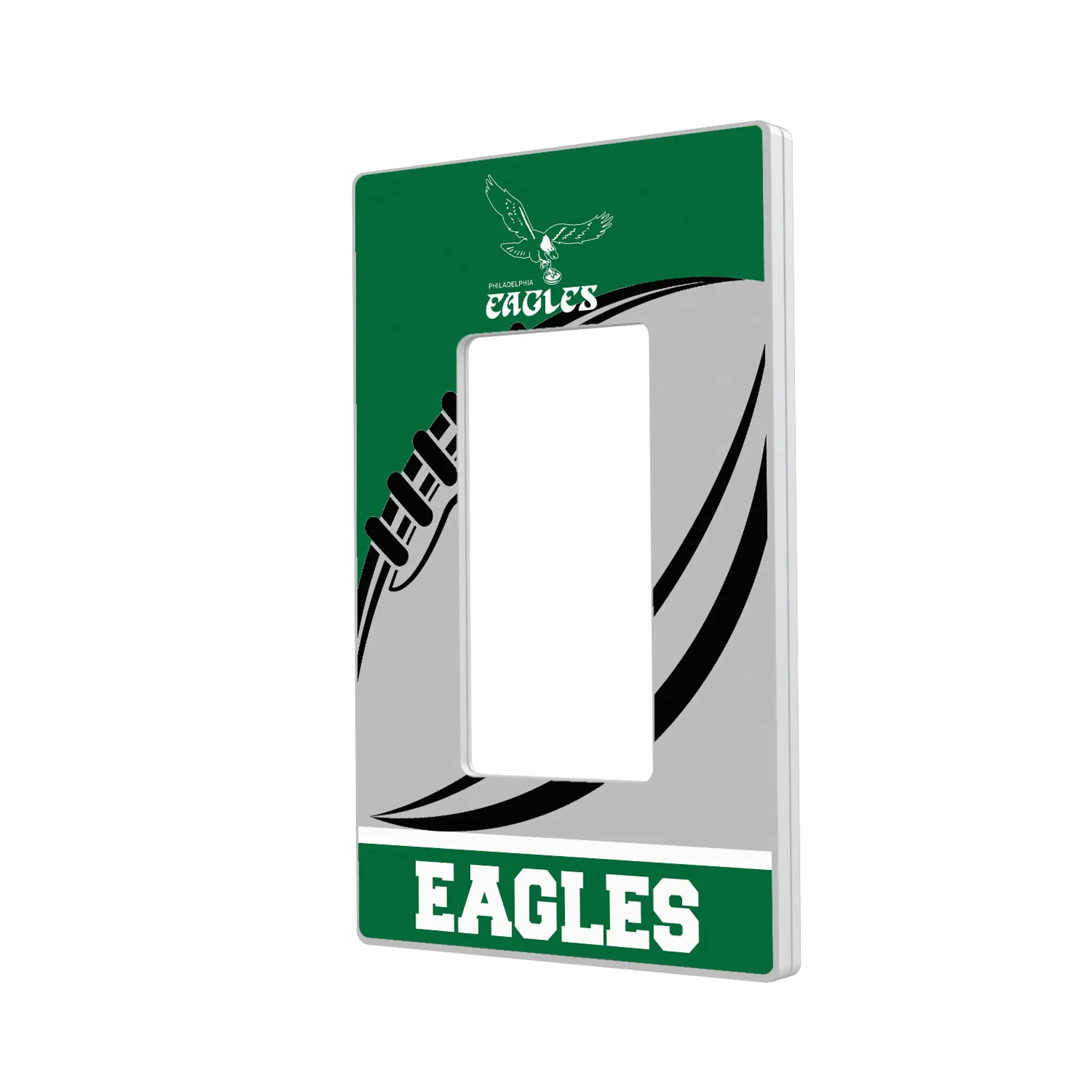Philadelphia Eagles 1973-1995 Historic Collection Passtime Hidden-Screw Light Switch Plate#Style_Single Rocker