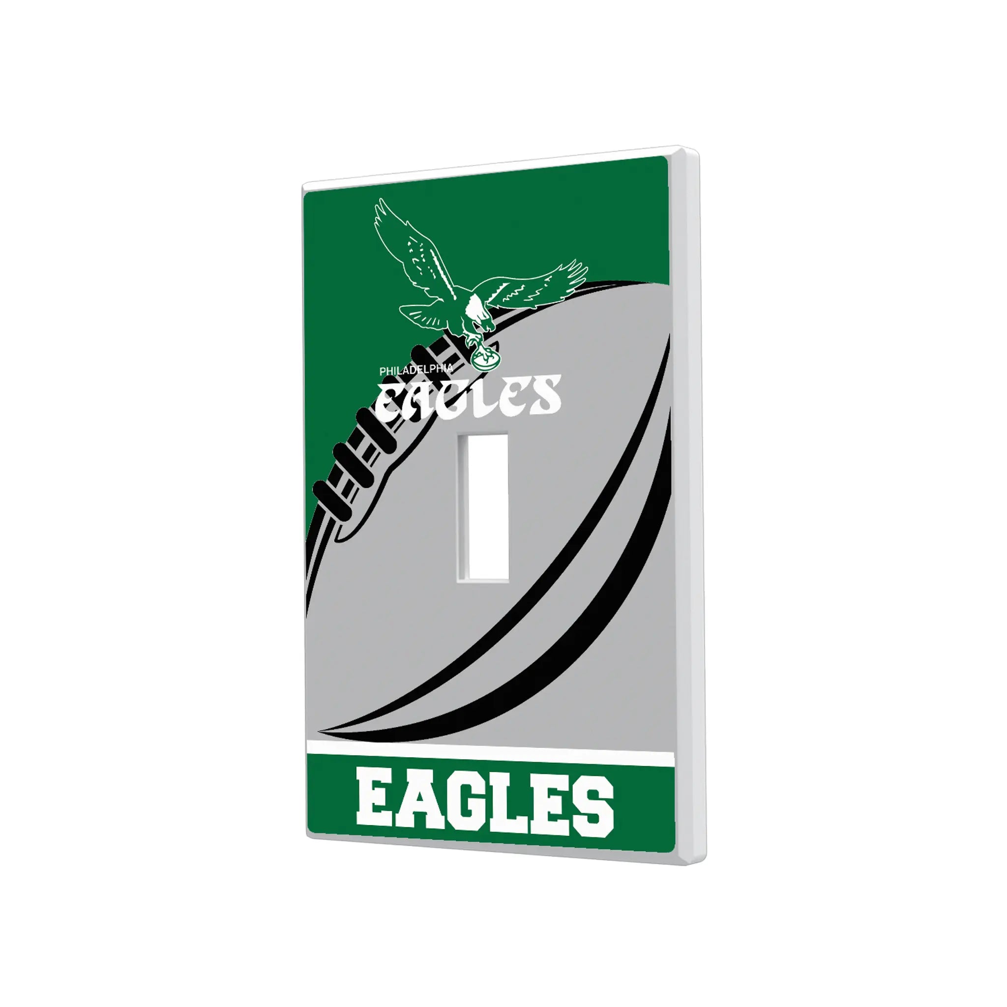 Philadelphia Eagles 1973-1995 Historic Collection Passtime Hidden-Screw Light Switch Plate#Style_Single Toggle