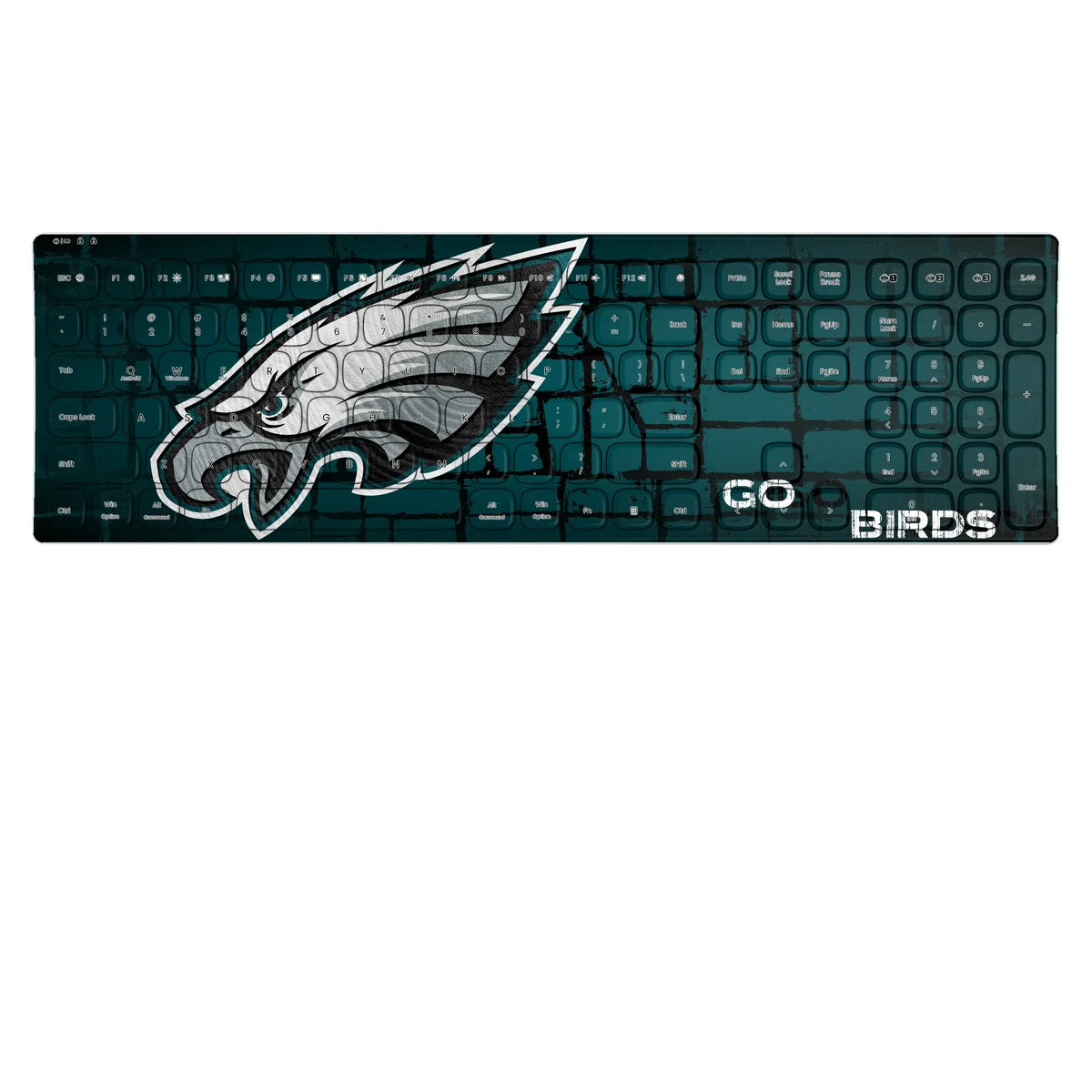 Philadelphia Eagles Brick KKB605 Curved Wireless Keyboard