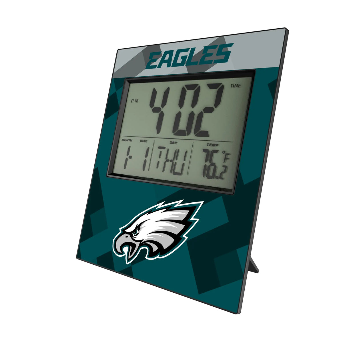 Philadelphia Eagles Color Block Wall Clock
